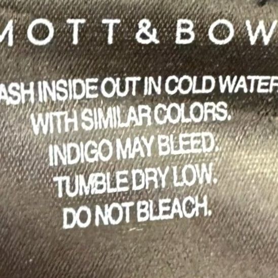 Mott & Bow Mott Bow Jeans Straight Leg Men 36X28 Blue Distressed Dark Wash 5-Pocket Stretch Size US 36 / EU 52 - 4 Thumbnail