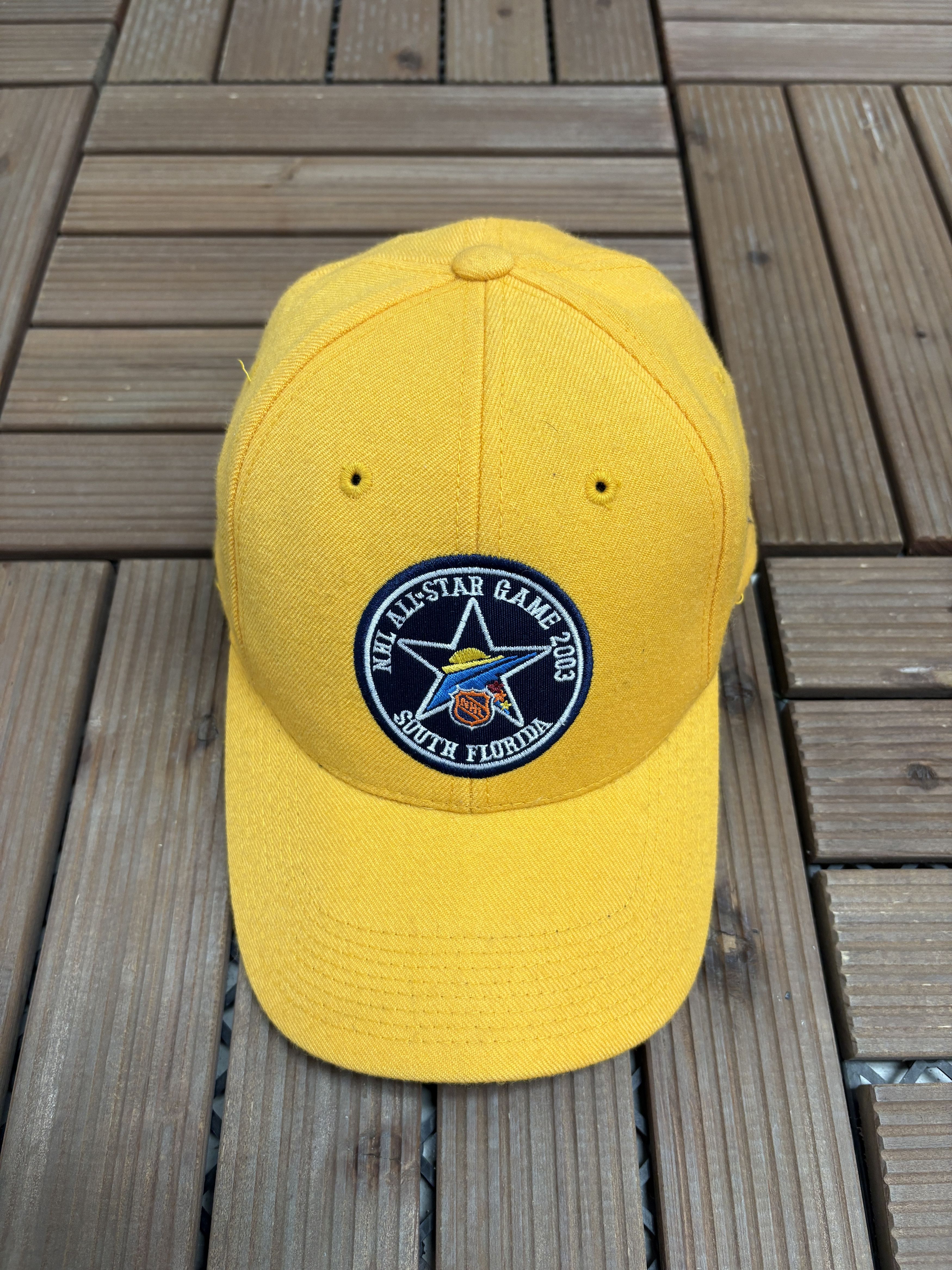 Nike × Vintage NHL All-Star Game 2003 South Florida Vintage Yellow Hat Cap Size ONE SIZE - 2 Thumbnail