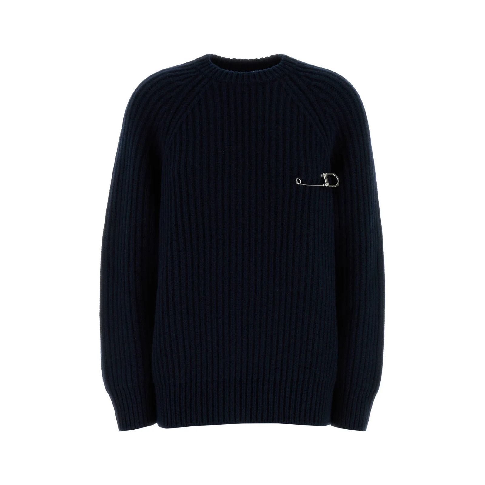Prada PRADA Dark Blue Wool Blend Sweater New & Authentic (Women's Size M / US 6-8 / IT 42-44 - 1 Thumbnail