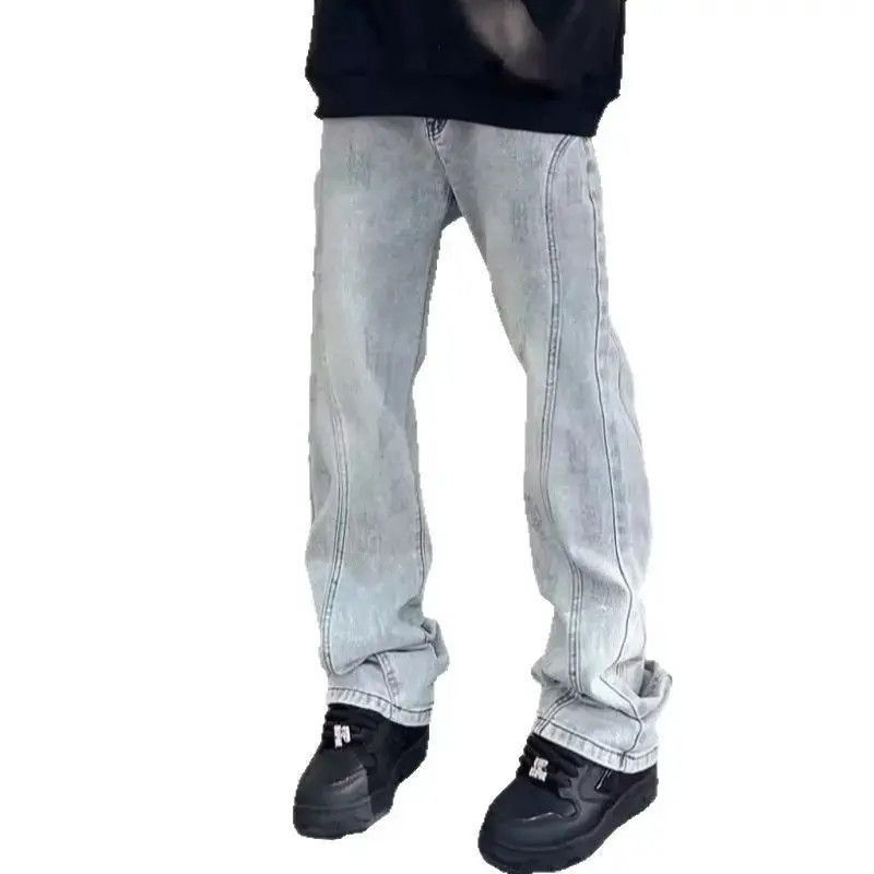 Japanese Brand Retro loose casual micro flared jeans Size US 32 / EU 48 - 5 Thumbnail