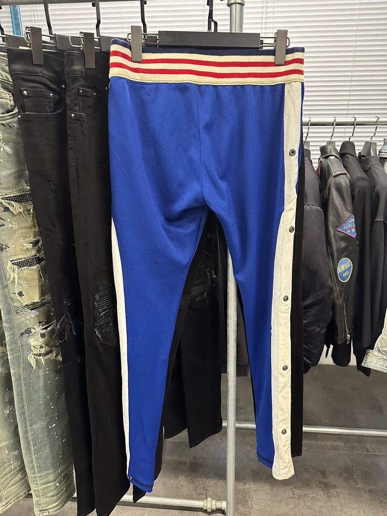 Greg Lauren greg lauren Blue and white striped sports casual pants 2506 Size US 28 / EU 44 - 2 Thumbnail