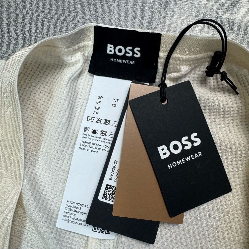Hugo Boss NWT New Hugo Boss Codes Long Loungewear Open White Wool Ble Size 26" / US 2 / IT 38 - 6 Thumbnail