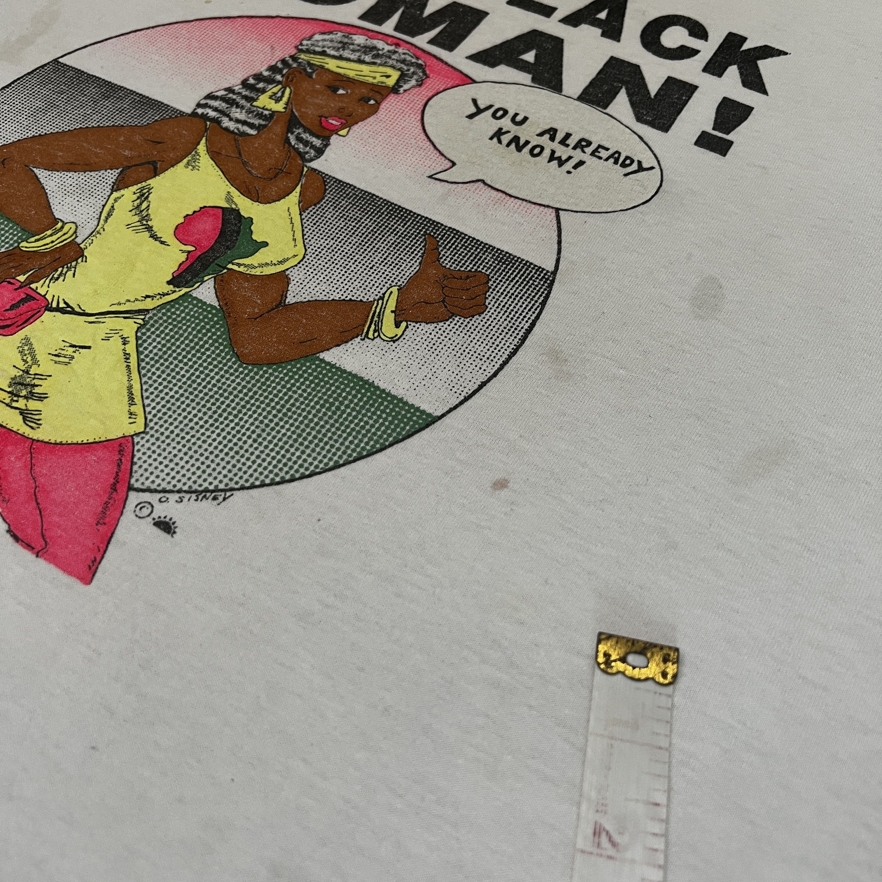 Rap Tees Vintage 90s Beautiful black woman Promo Tee Faded Size US L / EU 52-54 / 3 - 8 Thumbnail