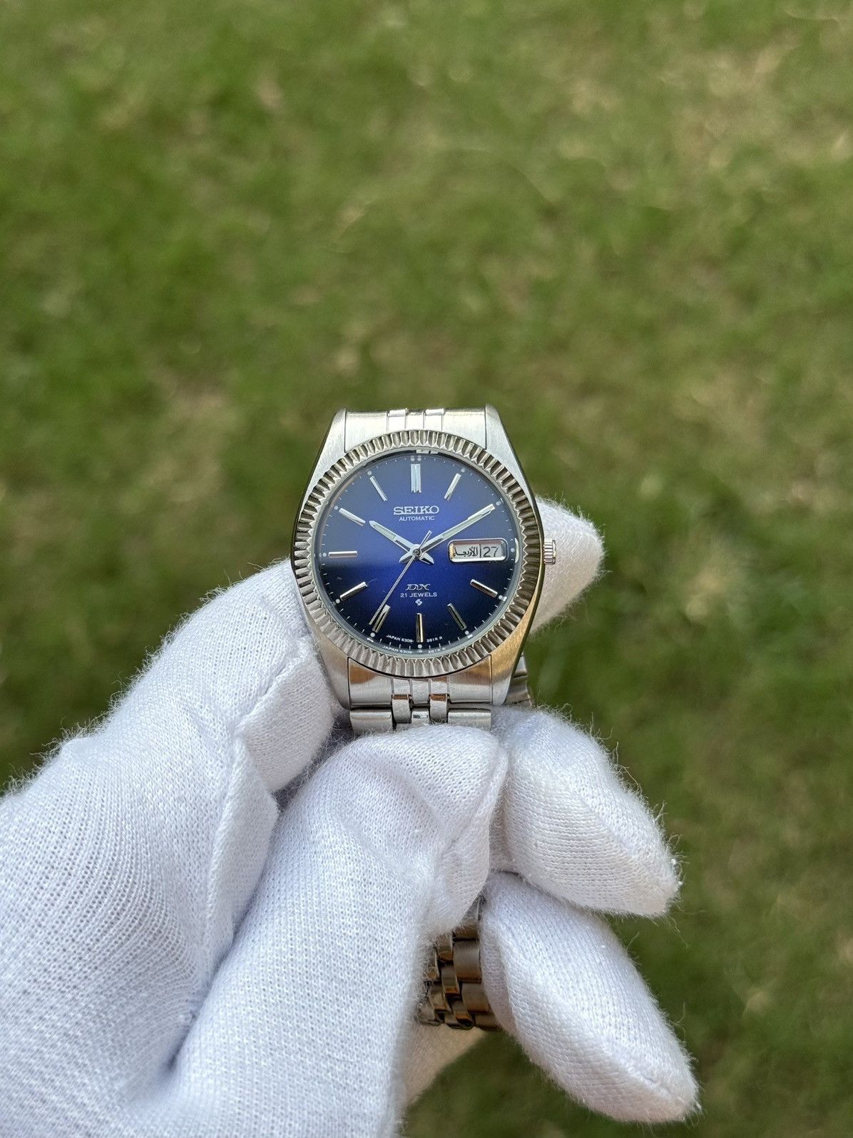 Seiko Seiko 5 DX Fluted Bezel Automatic 6309 Japanese mens Watch Size 36 - 2 Thumbnail