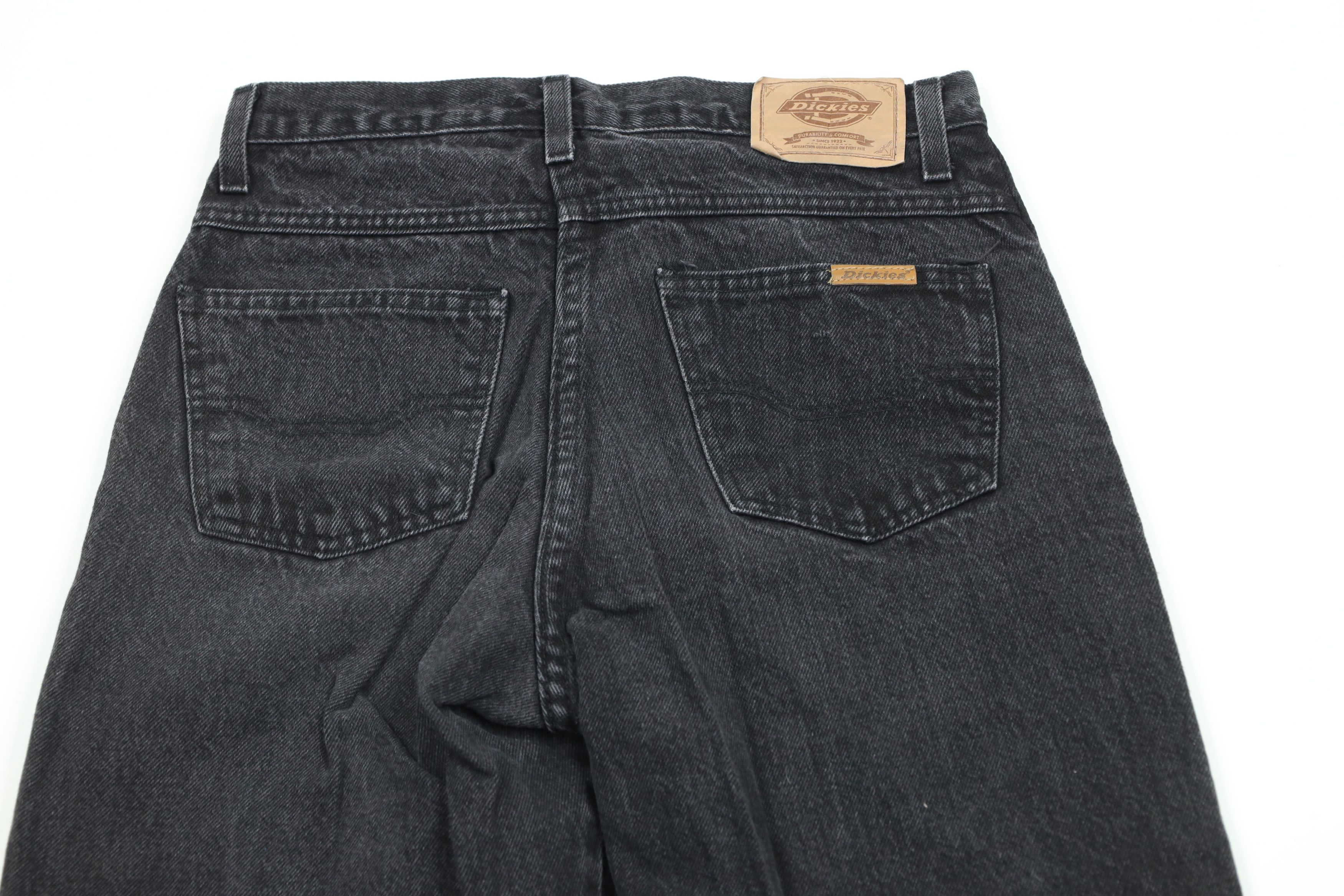 Dickies × Vintage Vintage 90s Dickies Spell Out Straight Leg Denim Jeans Black Size US 30 / EU 46 - 8 Thumbnail