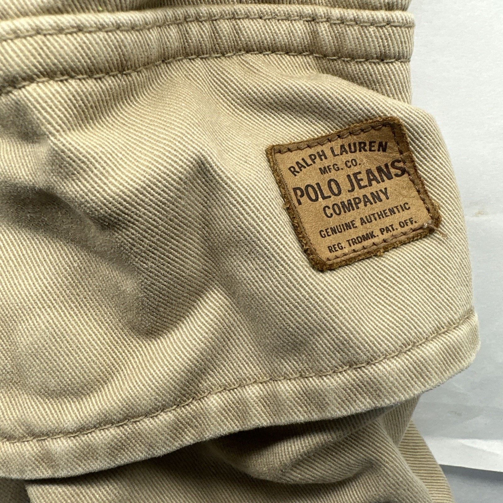 Polo Ralph Lauren Polo Jeans Co Cargo Shorts Size 36 Beige Canvas Authentic Size US 36 / EU 52 - 3 Thumbnail