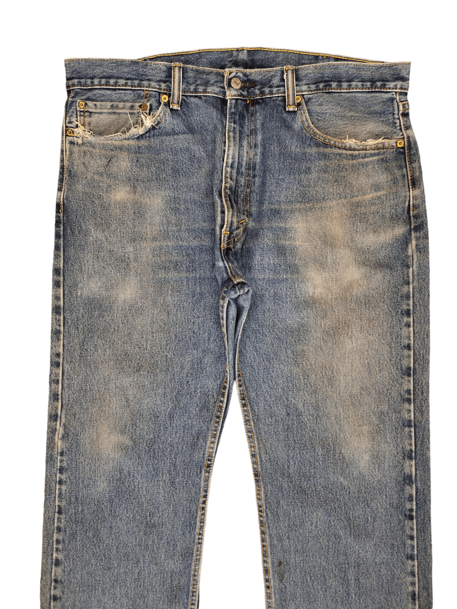Levi's Vintage Clothing Size 38x29 Vintage Levis 505 Denim Jeans Distressed Size US 38 / EU 54 - 2 Thumbnail