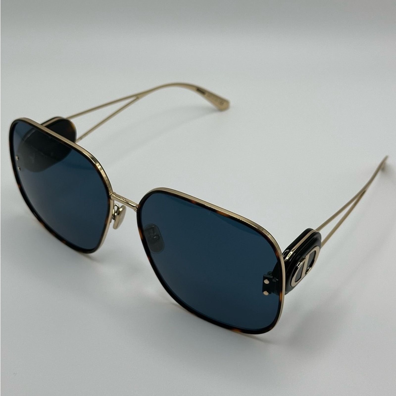 Dior NEW DIOR BOBBY S1U B5B0 Gold Havana/Blue Women Sunglasses Size ONE SIZE - 7 Thumbnail