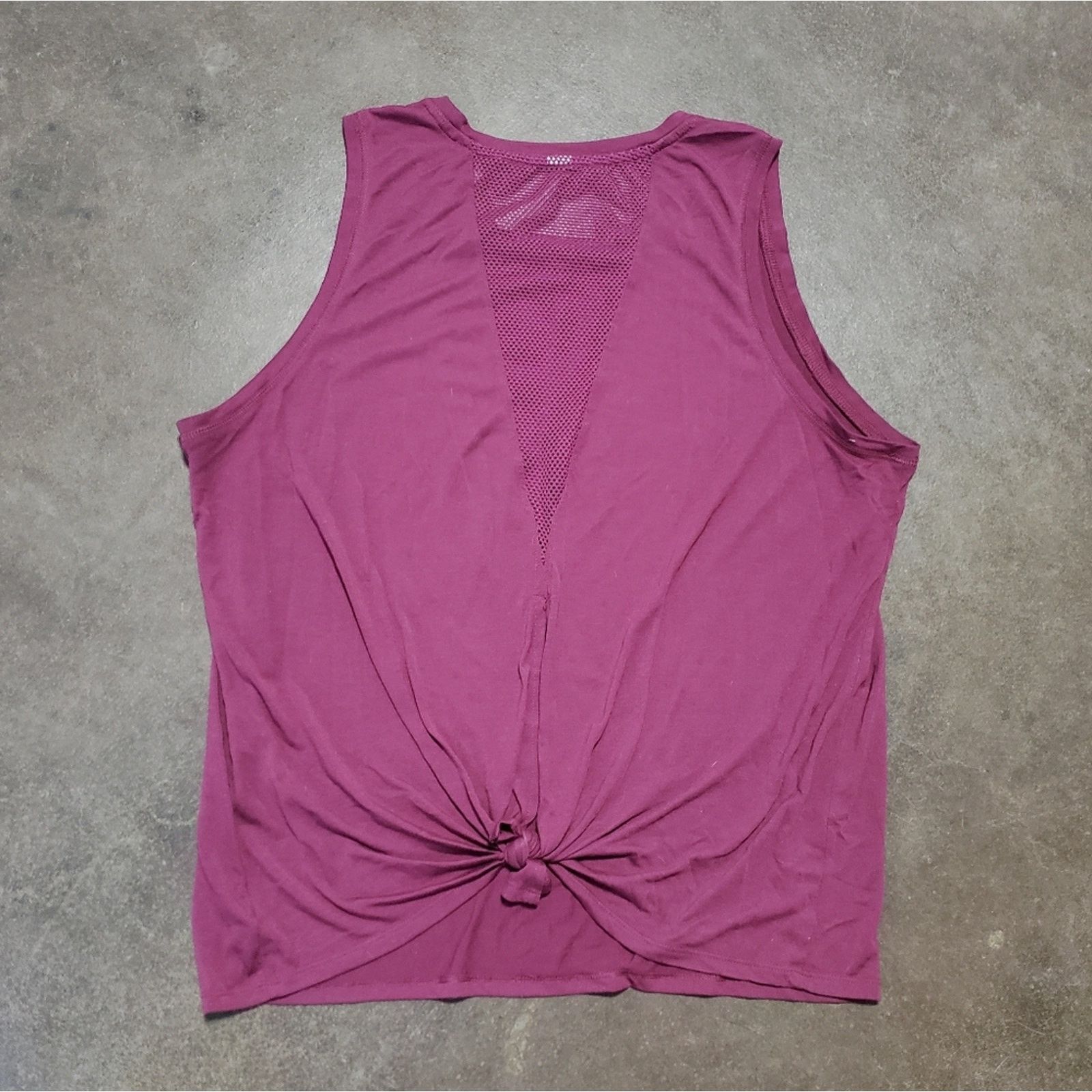 Other Dark Pink Mesh Back Detailed Tank Size XL / US 12-14 / IT 48-50 - 2 Thumbnail