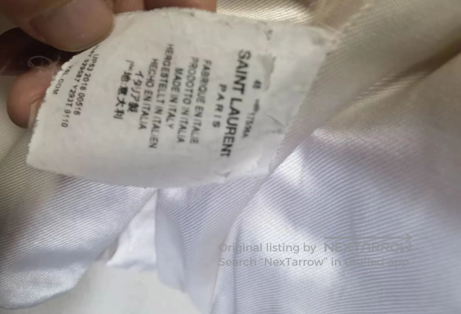 Saint Laurent Paris Saint Laurent White Fuzzy Teddy Jacket. Size US M / EU 48-50 / 2 - 5 Thumbnail