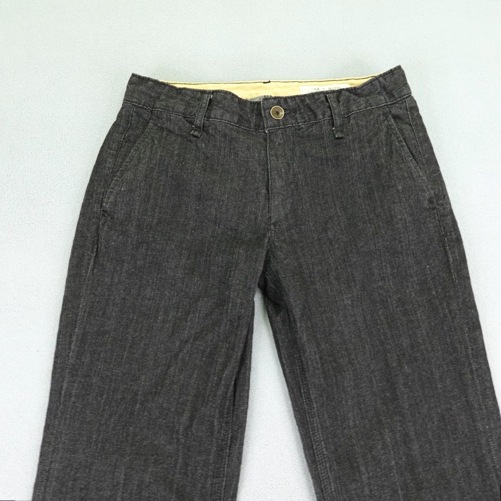 Rag & Bone VINTAGE Rag & Bone Womens Pants Size 6 Black Flared Boot Cut Chino Regular Fit Size 27" / US 4 / IT 40 - 2 Thumbnail