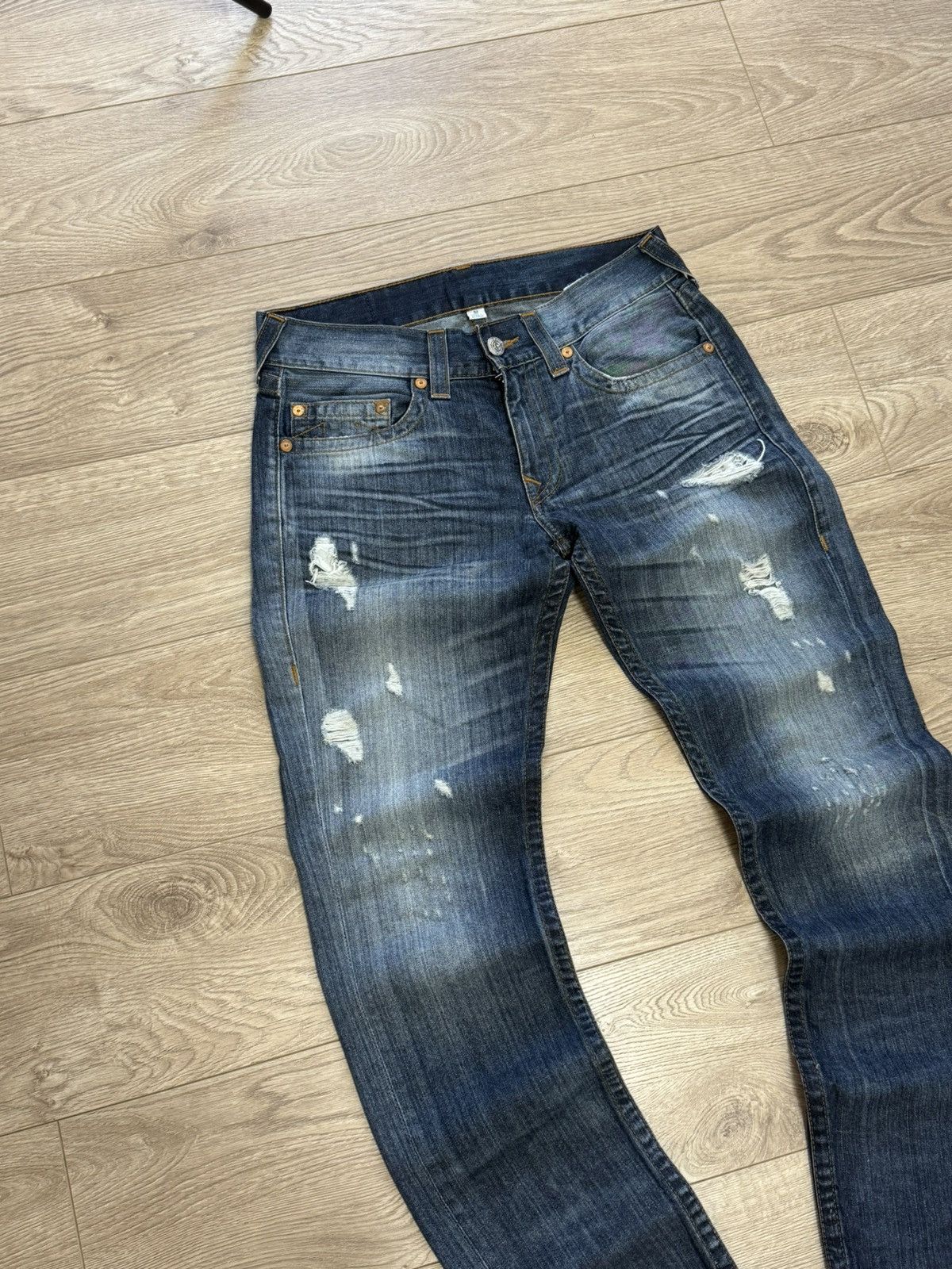 True Religion True Religion Y2K denim distressed vintage retro pants jeans Size US 32 / EU 48 - 11 Thumbnail