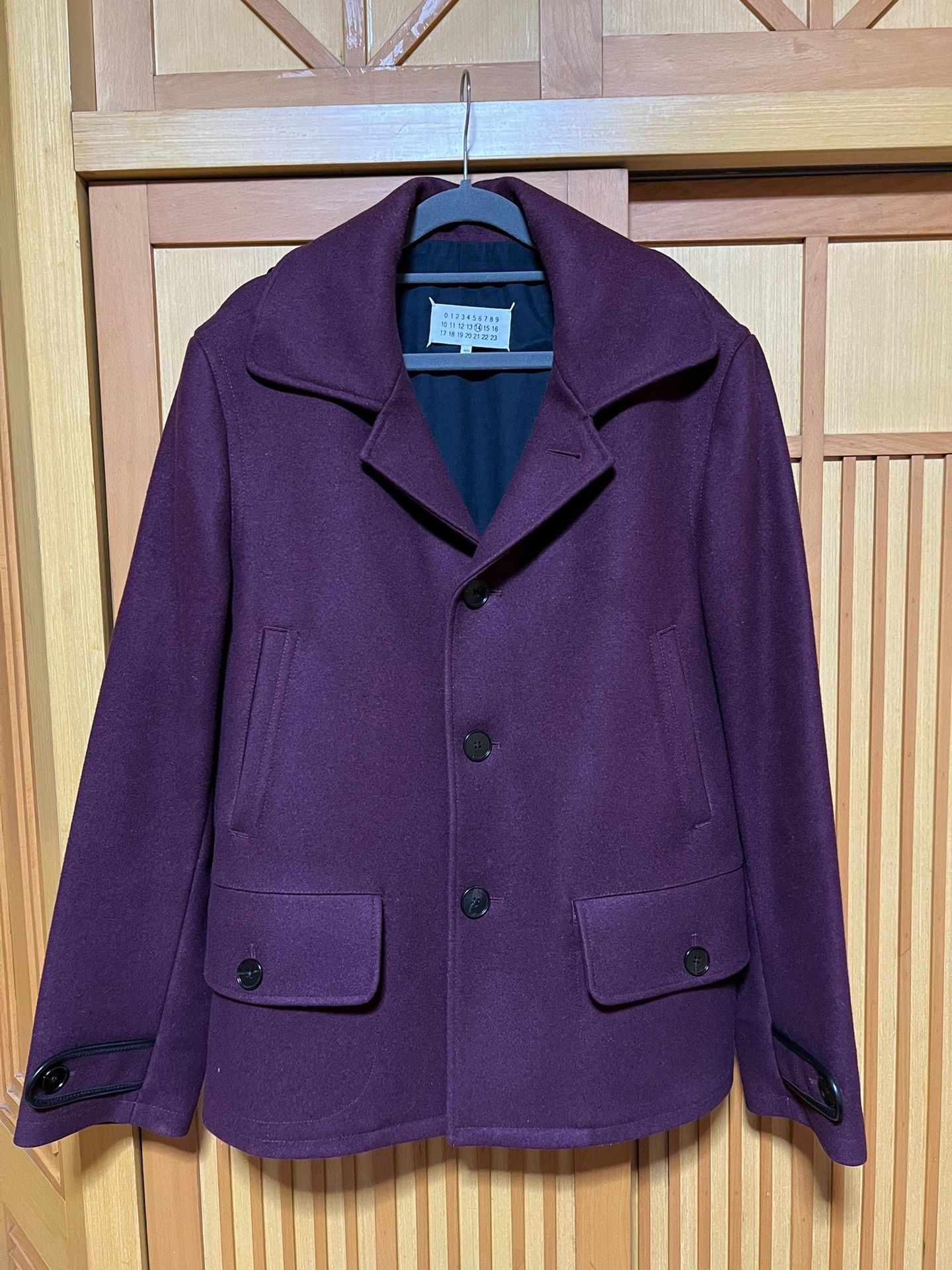 Maison Margiela Maison Margiela Wool crimson coat 2501-Nextarrow Size US S / EU 44-46 / 1 - 1 Thumbnail