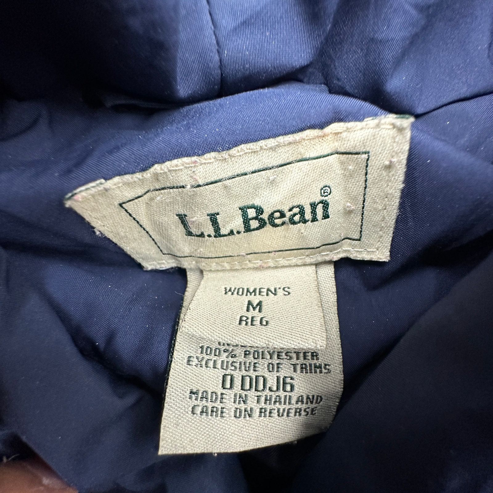 L.L. Bean LL Bean DDJ6 Blue Quilted Puffer Coat Womens Medium Snap Size M / US 6-8 / IT 42-44 - 3 Thumbnail
