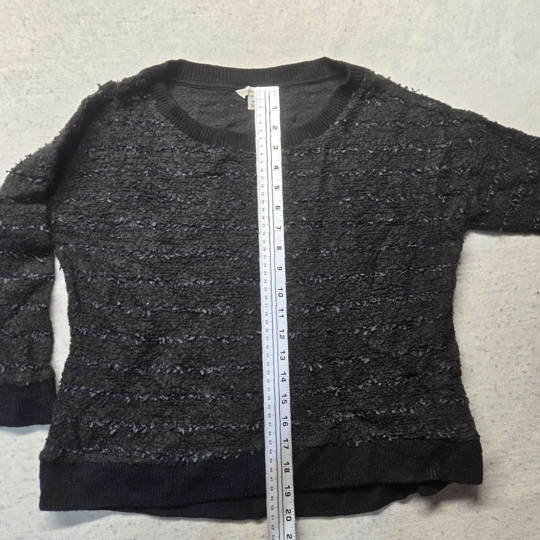 Calvin Klein Calvin Klein Jeans Black Crew Neck Long Sleeve Knit Sweater Adult Women's Medium Size M / US 6-8 / IT 42-44 - 4 Thumbnail
