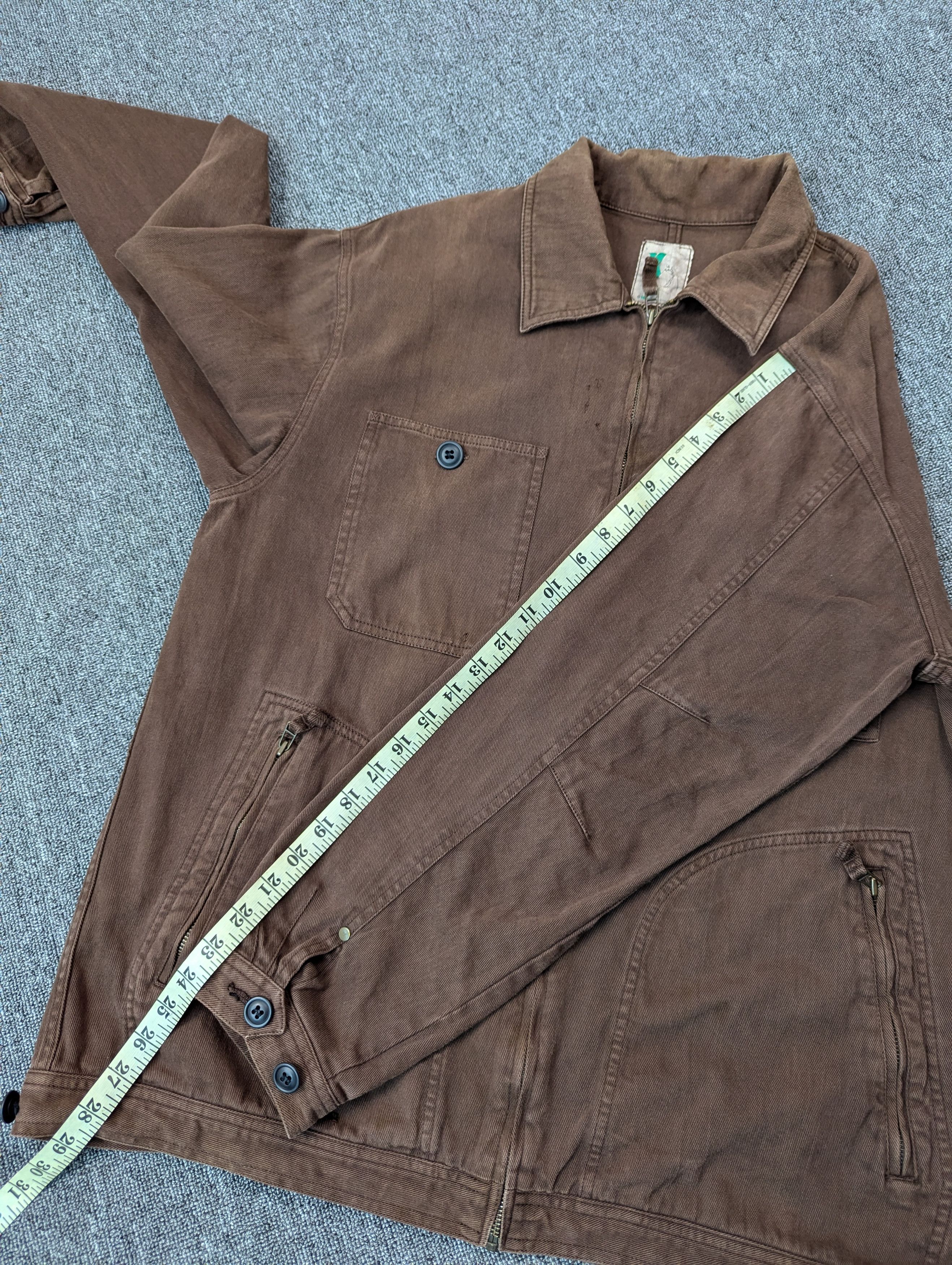 Japanese Brand Vintage Mackdaddy Distressed Brown Cotton Jacket Size US L / EU 52-54 / 3 - 25 Thumbnail