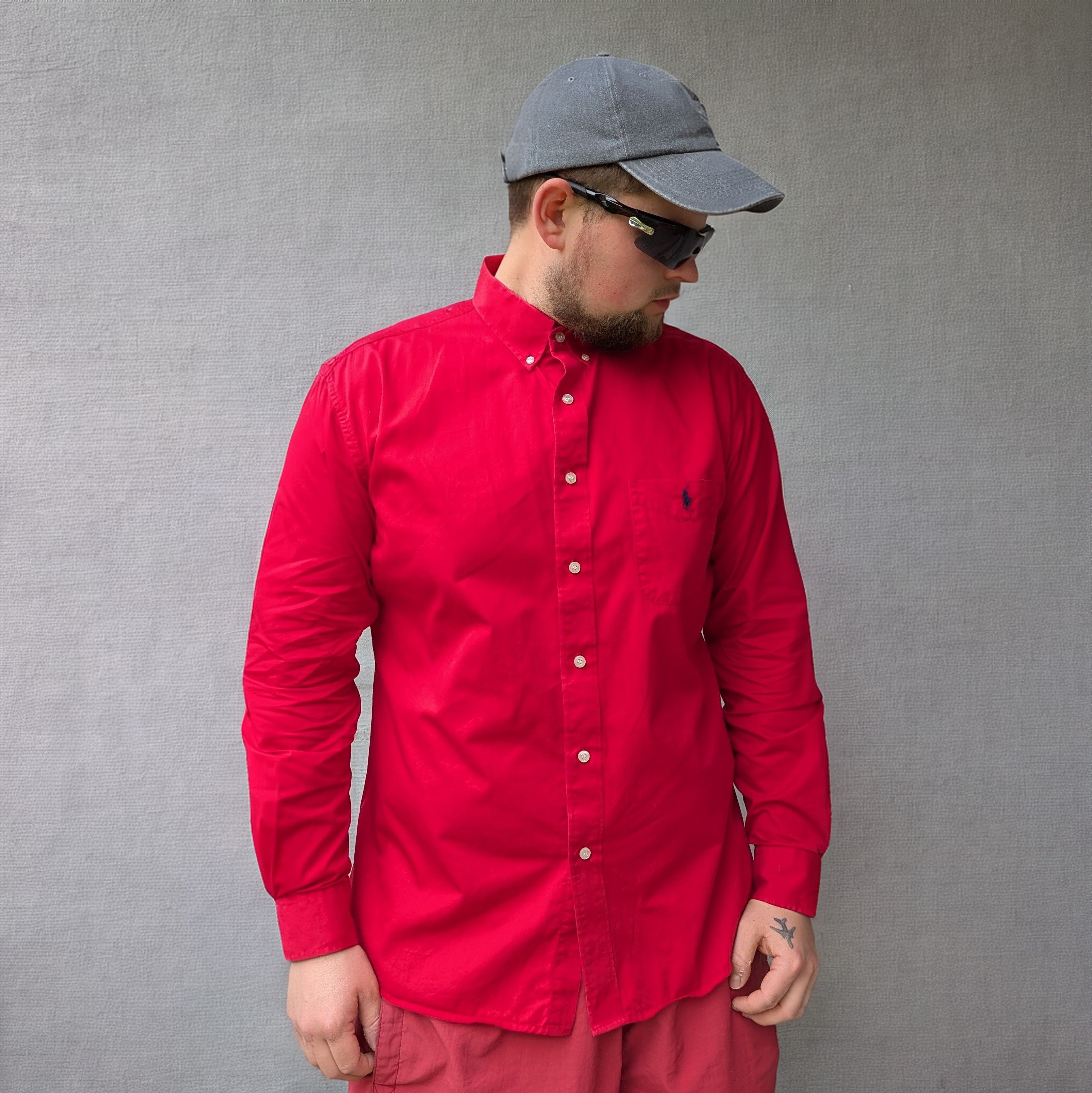 Polo Ralph Lauren × Vintage Polo Ralph Lauren Vintage Men's Red Long Sleeve Shirt Size US XL / EU 56 / 4 - 3 Thumbnail