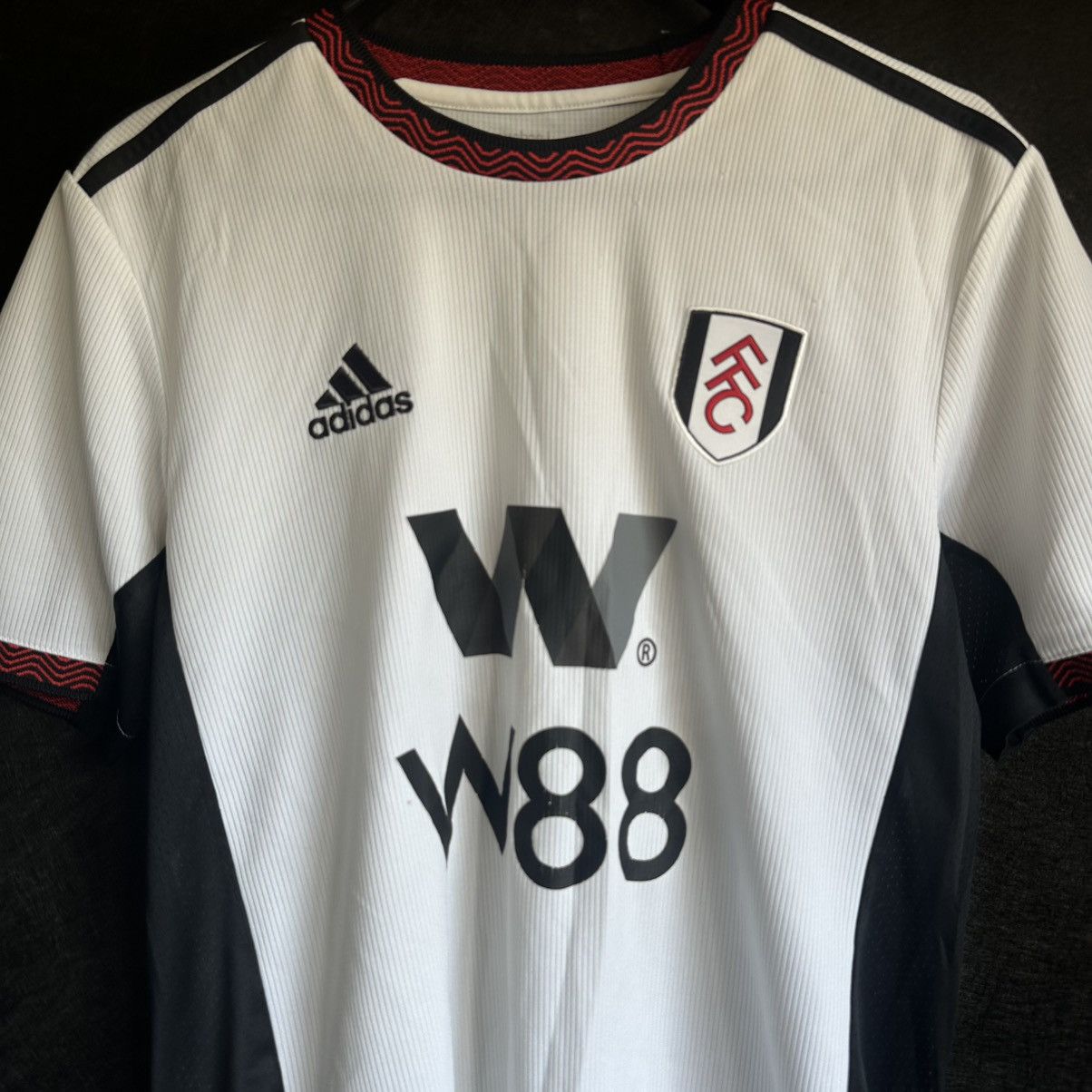 Adidas 2022-23 Fulham Match Worn Shirt Mitrovic #9 Size US S / EU 44-46 / 1 - 2 Thumbnail