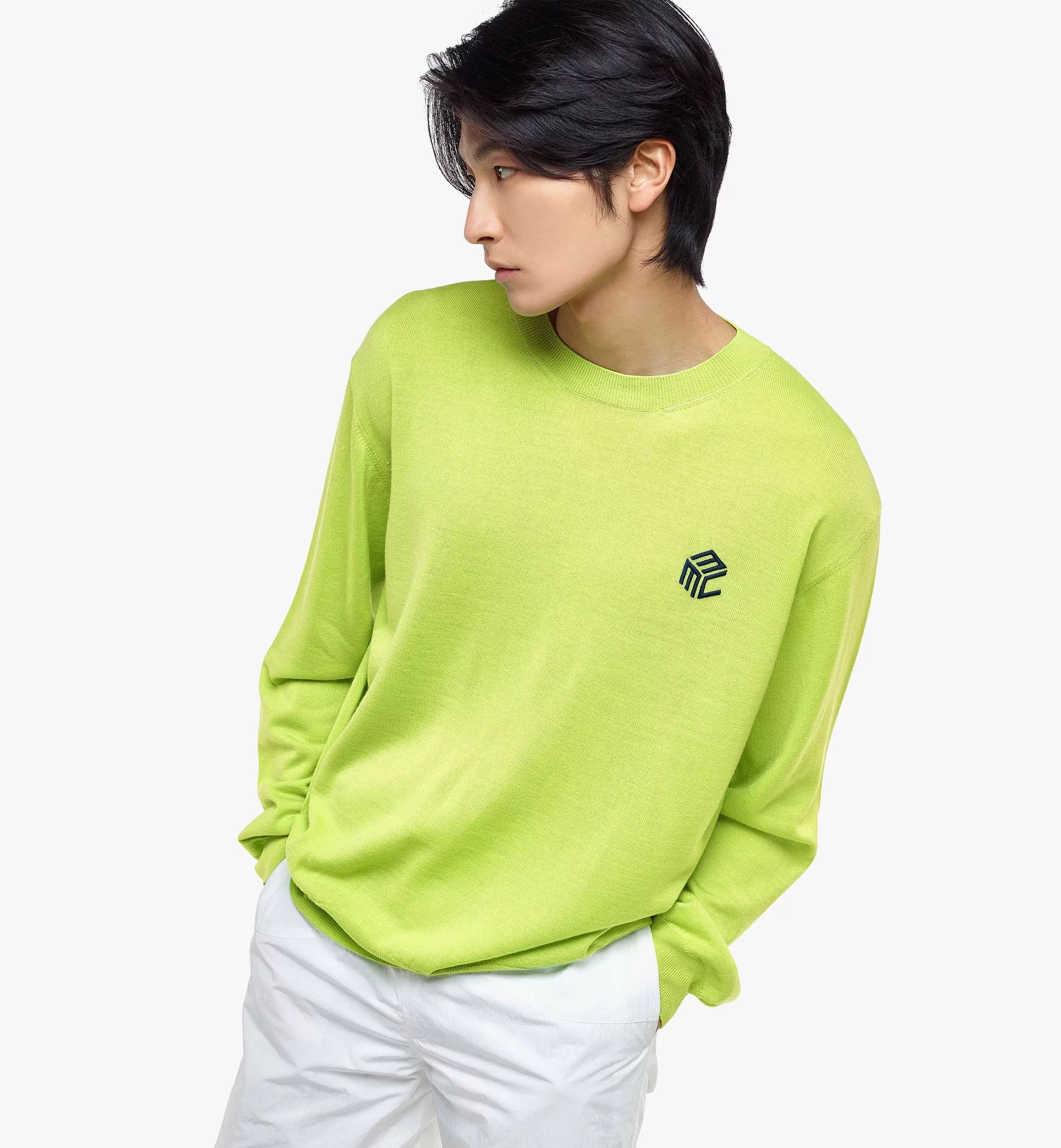 MCM o1mt1gz0625 Sweater in Acid Green Size US XL / EU 56 / 4 - 5 Thumbnail