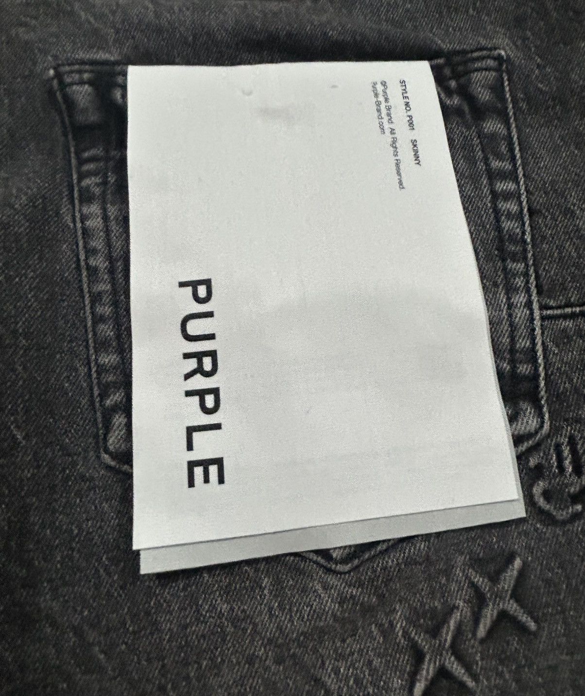 Purple Brand Purple Brand P001 “Embossed Monogram” Skinny Jeans Size 32 Size US 32 / EU 48 - 19 Thumbnail
