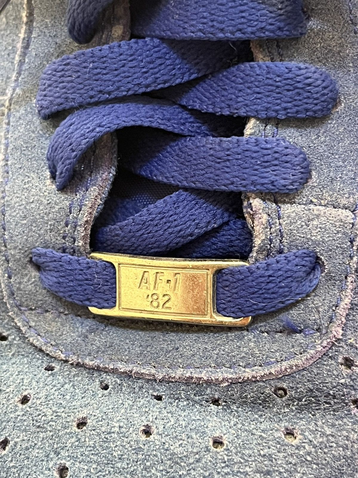 Nike Vintage 80s nike air force 1 blue shoes Size US 9 / EU 42 - 5 Thumbnail