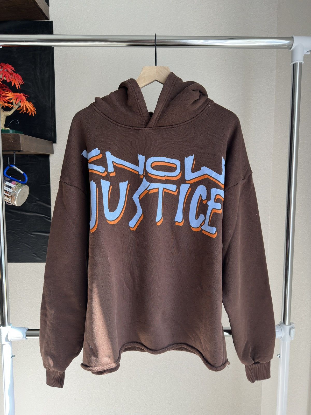 Know Justice Know Peace Hoodie Brown