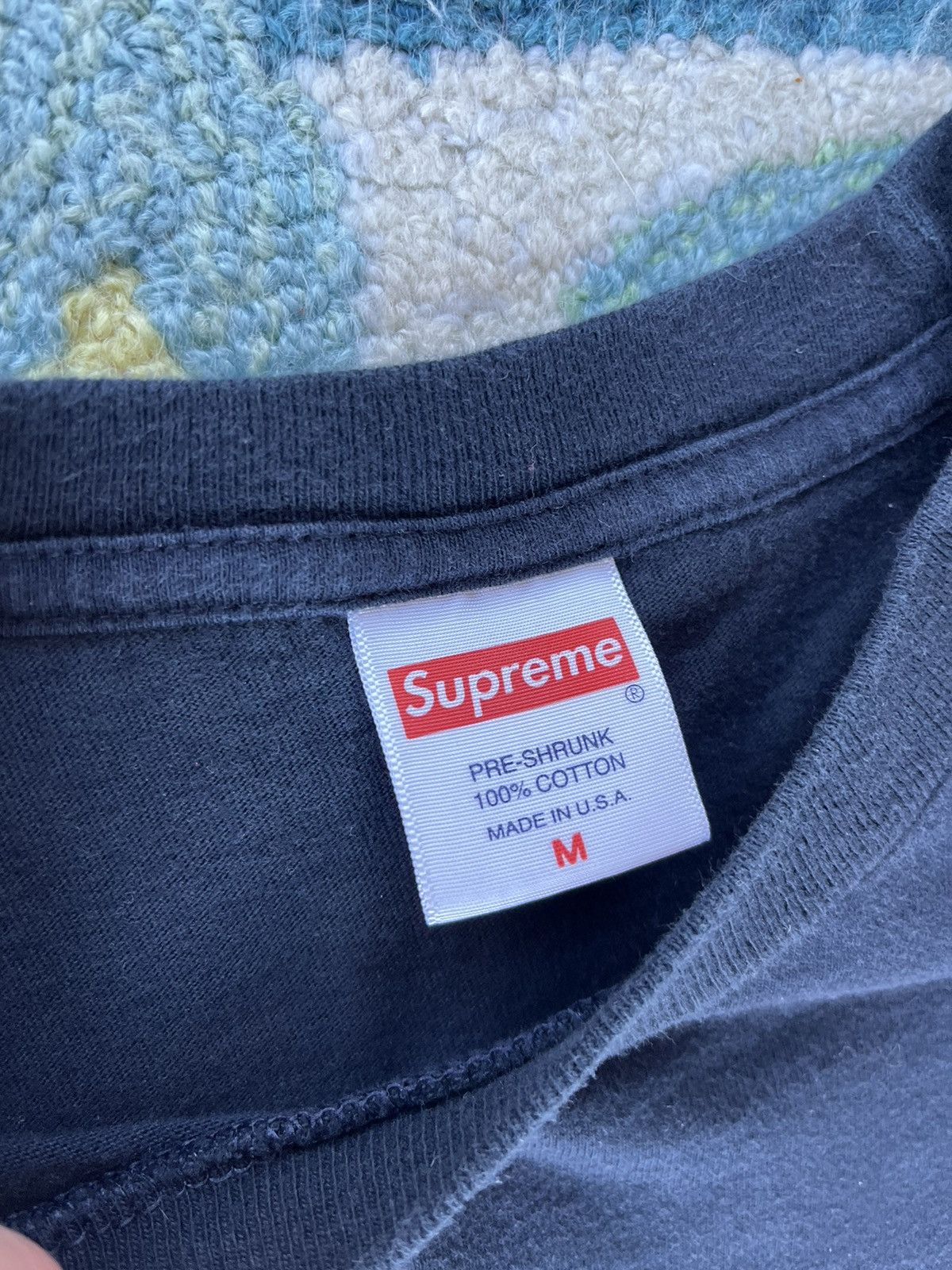 Supreme Supreme Ripple L/S SS18 Navy Size US M / EU 48-50 / 2 - 4 Thumbnail