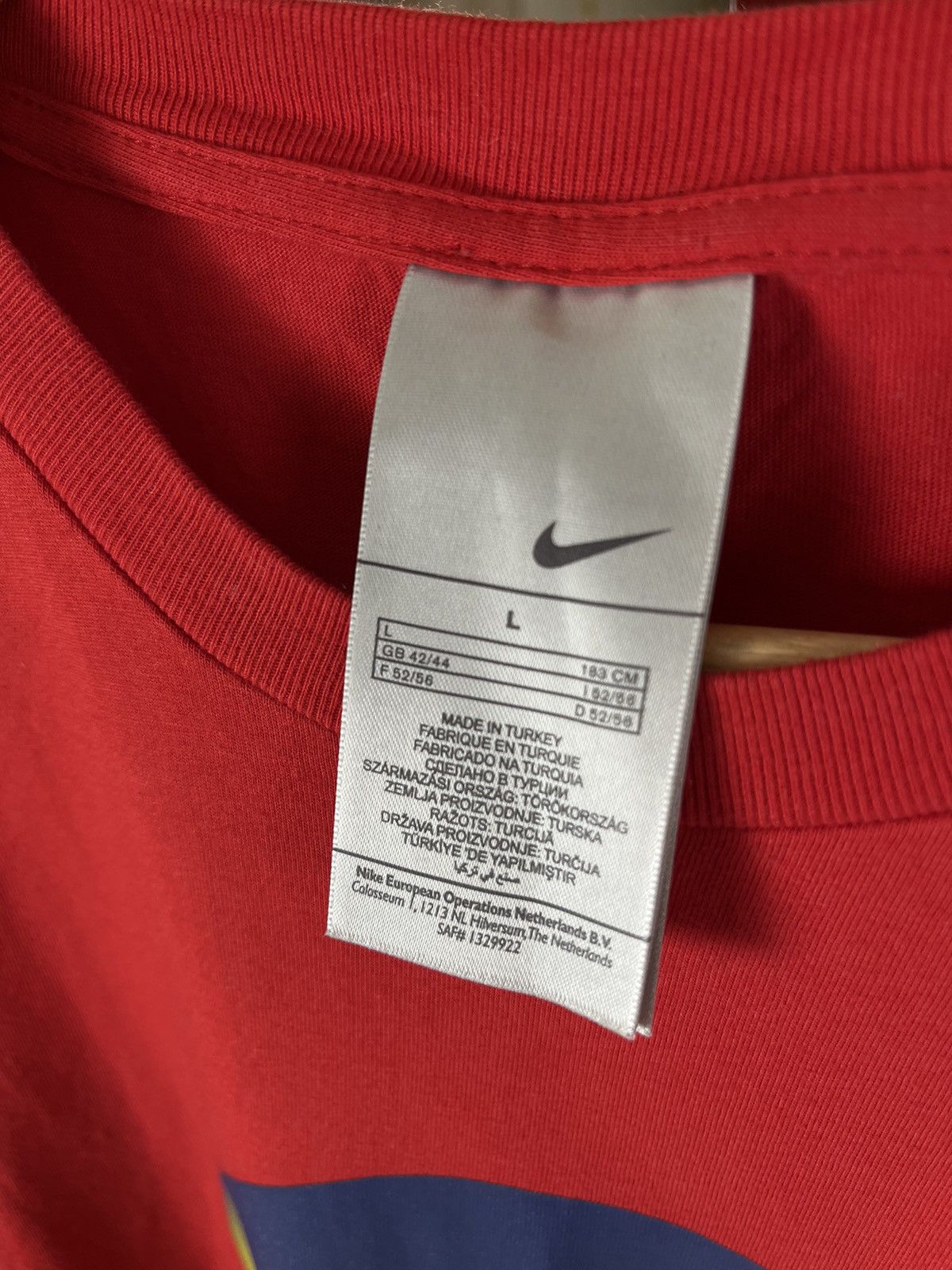 Nike Iconic Nike Soccer Globe Graphic T-Shirt | Bold Red Vintage Size US L / EU 52-54 / 3 - 5 Thumbnail