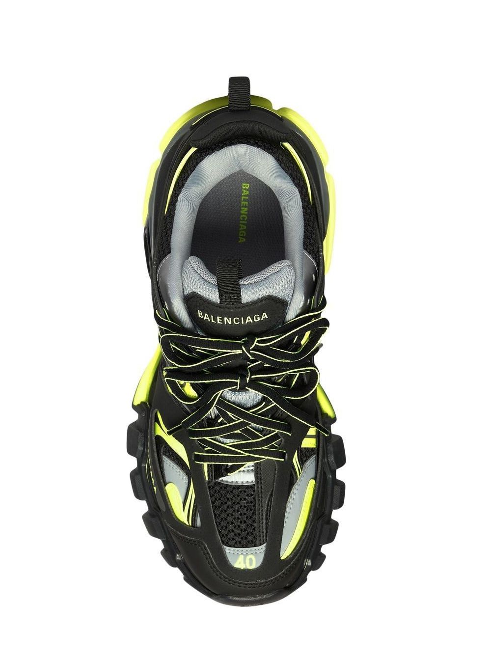 Balenciaga × Vetements Balenciaga Black and Neon Yellow Track Sneakers size 39.5 Size US 8.5 / EU 41-42 - 1 Thumbnail