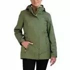 Designer Gerry Ladies 3 in 1 Rain Systems Green Hooded Lined Jacket C Size S / US 4 / IT 40 - 1 Thumbnail