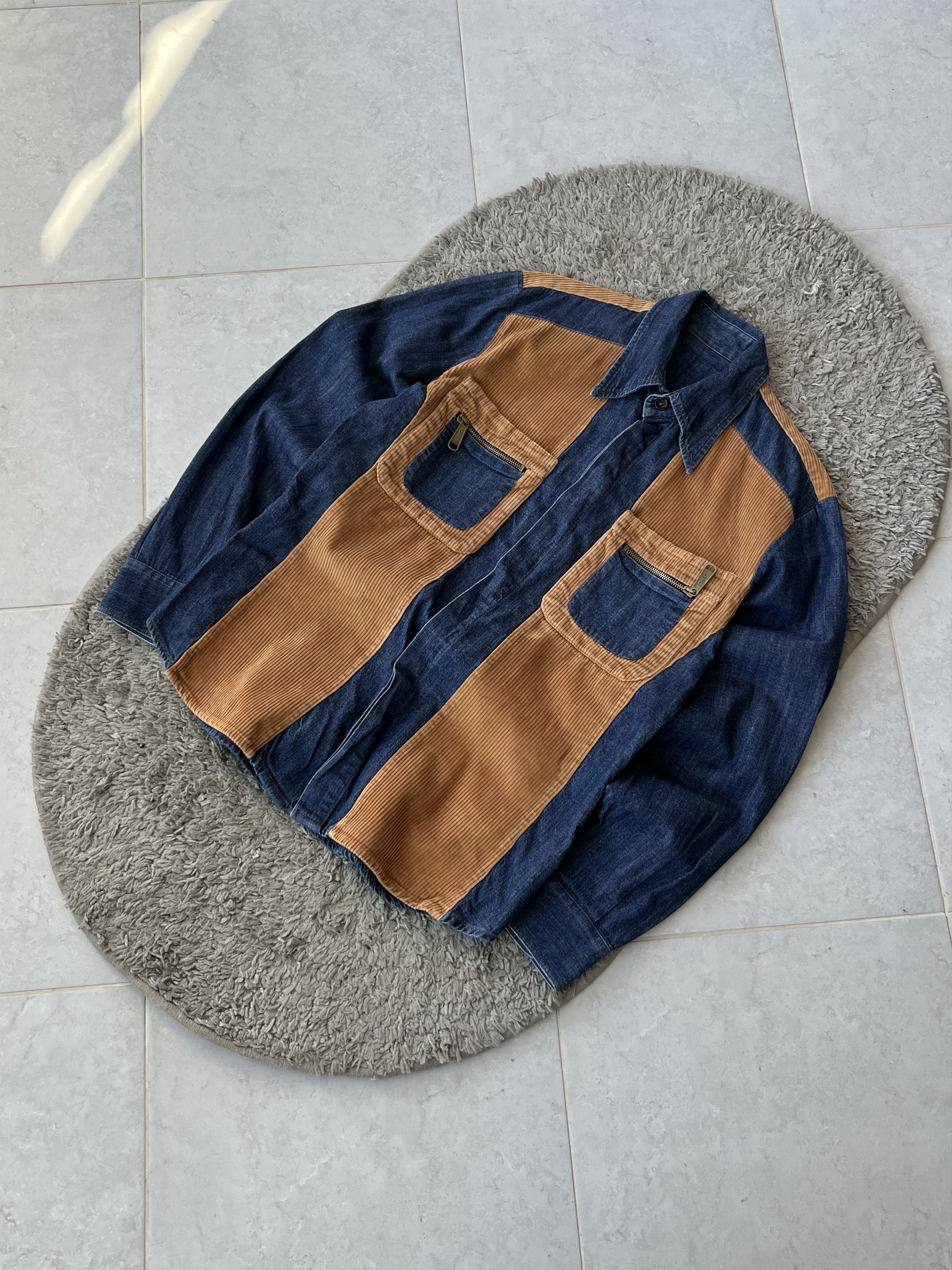 Dolce & Gabbana DOLCE&GABBANA Vintage Denim Corduroy Shirt 2000s Size US L / EU 52-54 / 3 - 2 Thumbnail