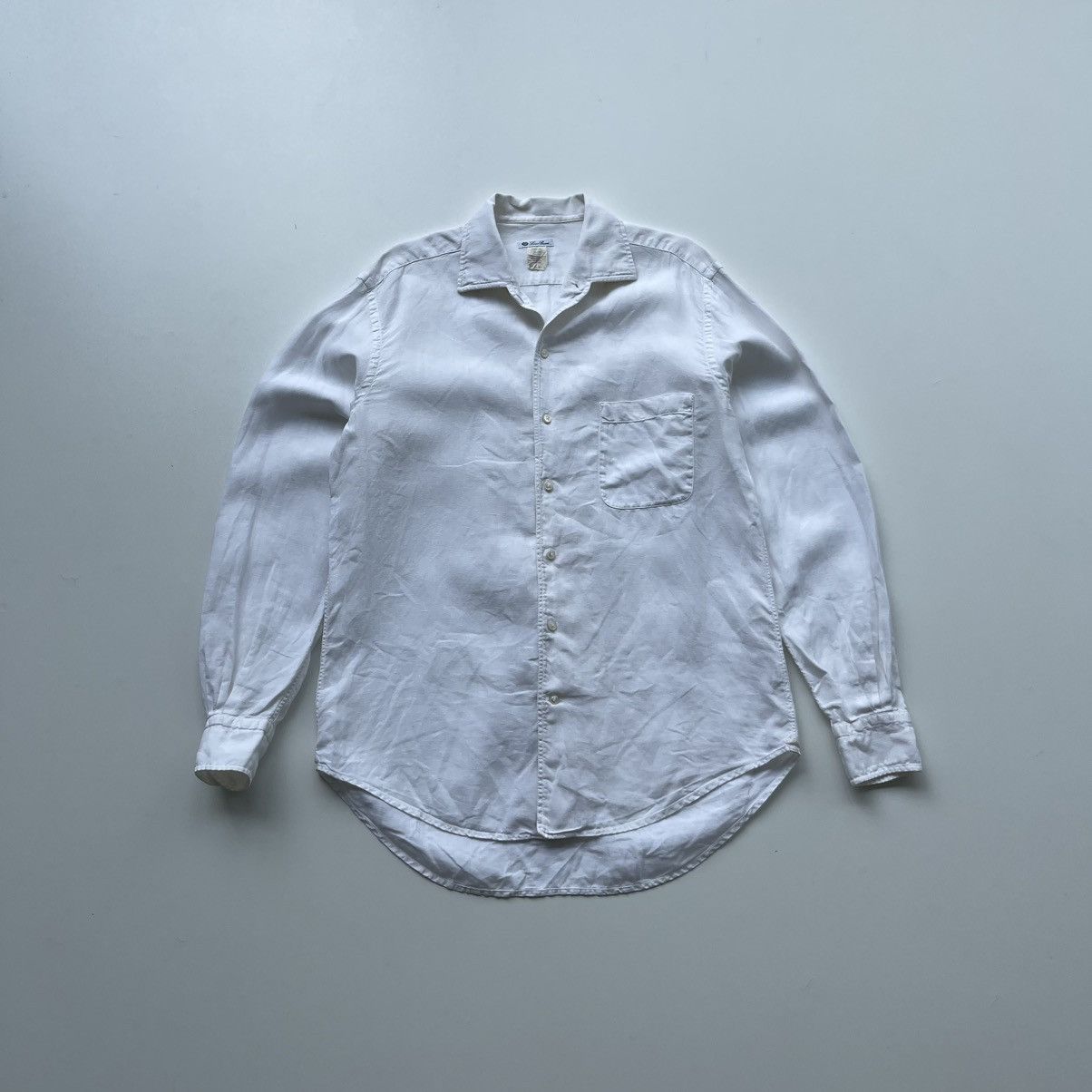Loro Piana Loro Piana Linen Pocket Button Ups Vintage Classic Shirt Size US M / EU 48-50 / 2 - 1 Thumbnail