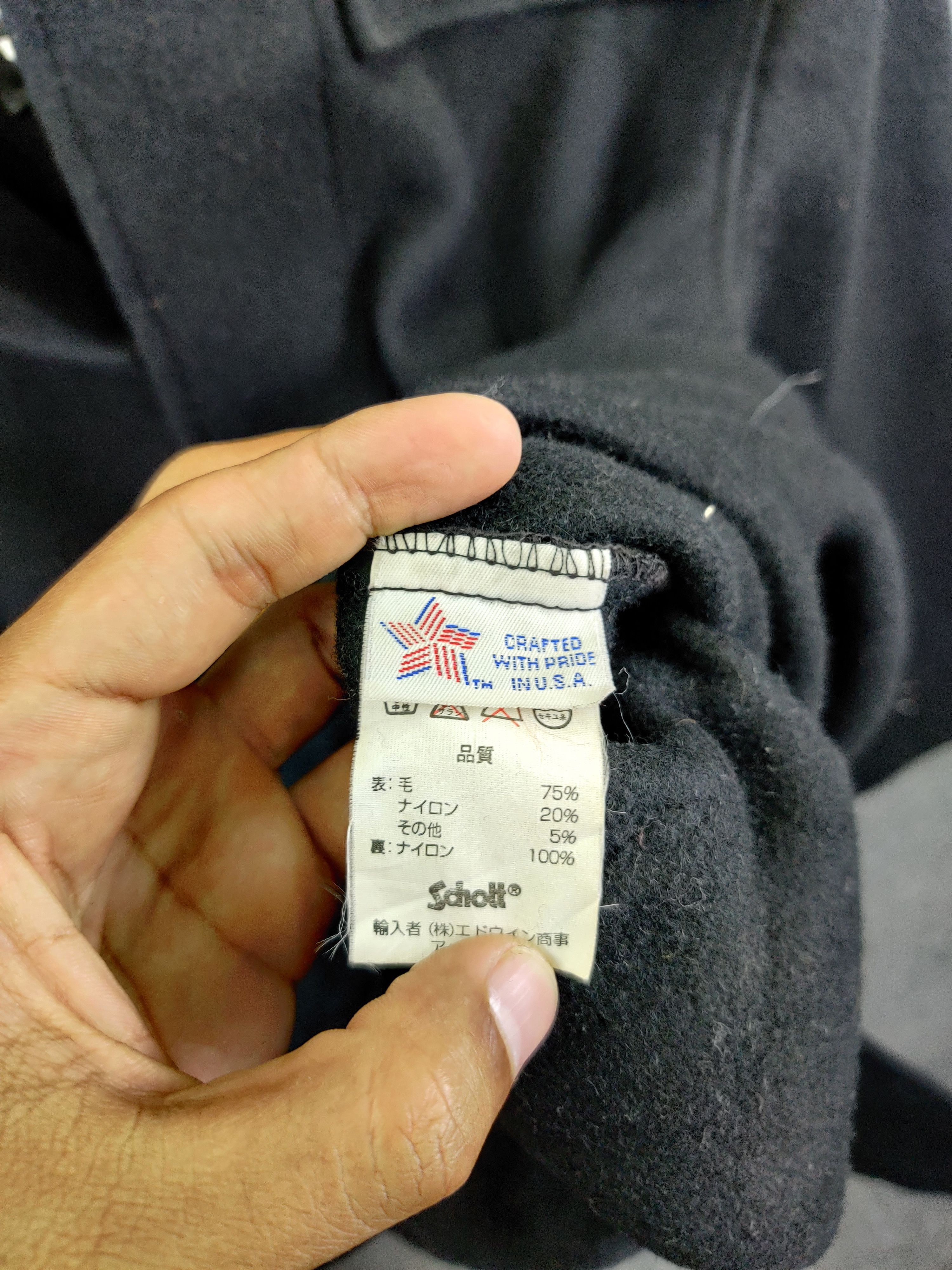 Schott Vintage Schott Double Breasted Duffle Wool Coat Jacket Size US L / EU 52-54 / 3 - 9 Thumbnail