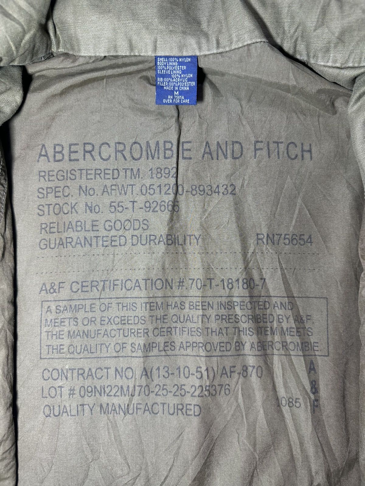 Abercrombie & Fitch Abercrombie & Fitch military-style field jacket Size US XL / EU 56 / 4 - 10 Thumbnail