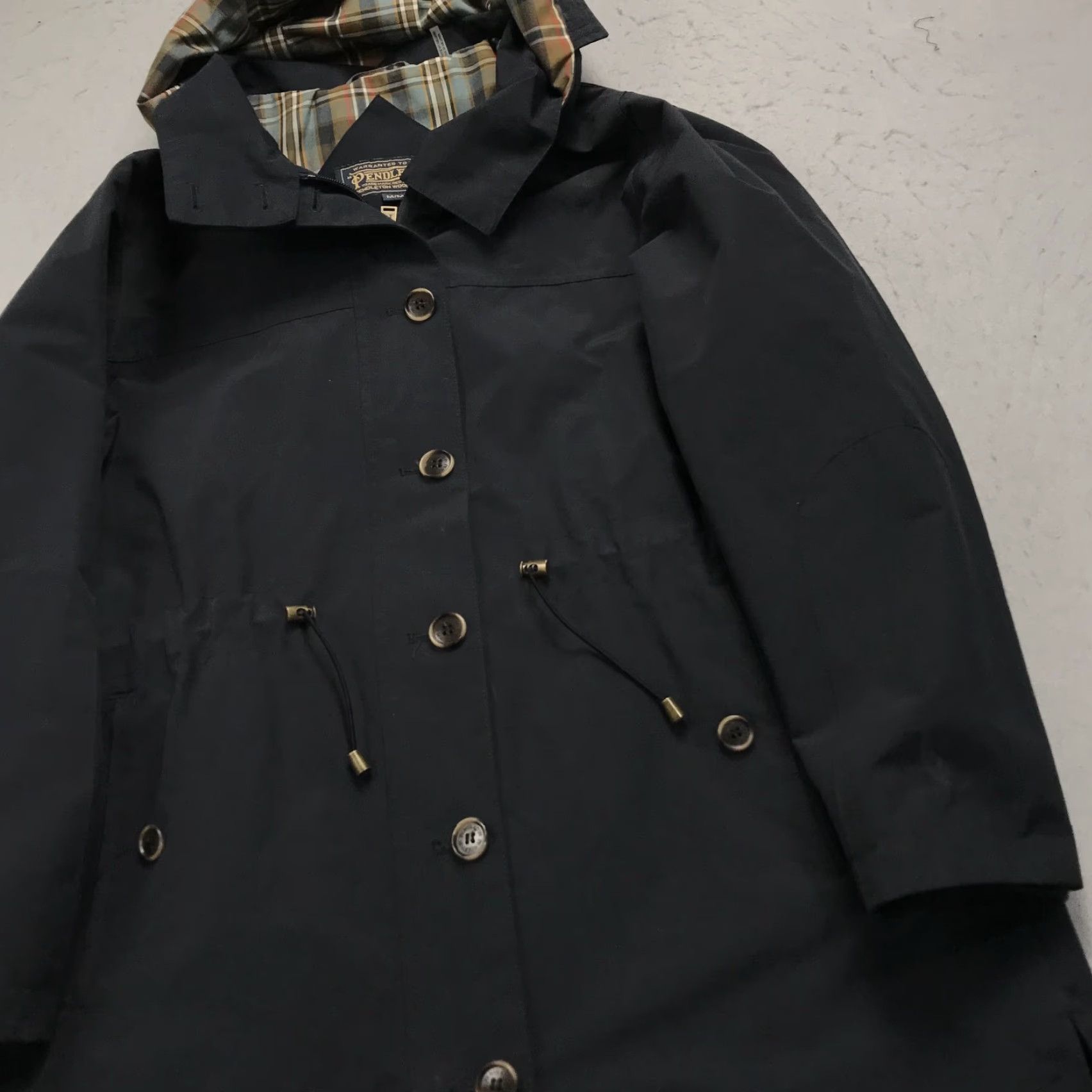 Pendleton VINTAGE Pendleton Trench Coat Womens Medium Blue Hooded Classic Outdoor Size M / US 6-8 / IT 42-44 - 3 Thumbnail