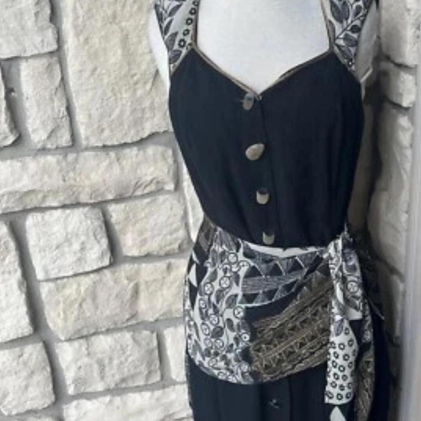 Other Vtg 90s dorothy schoelen Dress Platinum Size M / US 6-8 / IT 42-44 - 2 Thumbnail