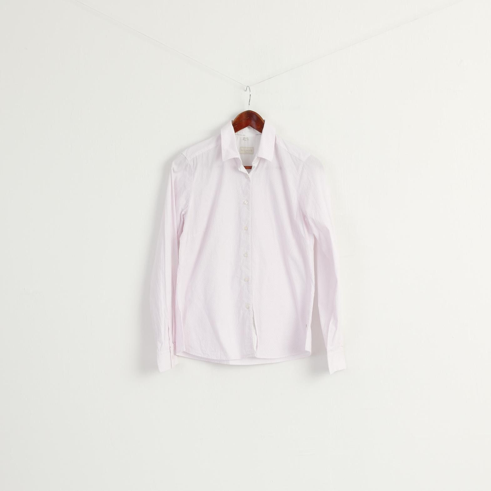 Vintage MILANO Italy Women 36 S Casual Shirt Pink 8300 Size S / US 4 / IT 40 - 1 Thumbnail