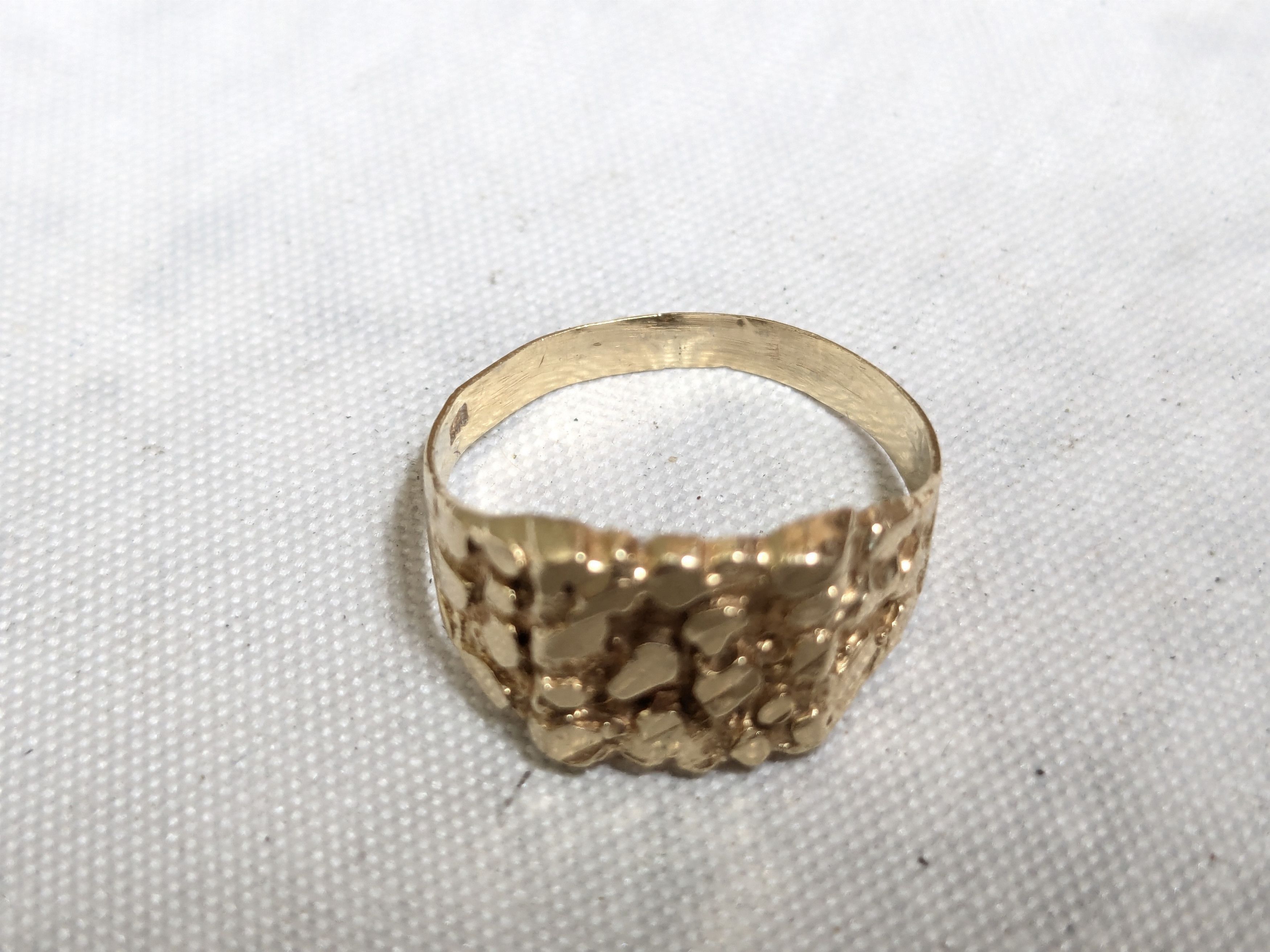 Jewelry Vintage 10k Yellow Gold Nugget Ring Size 8.75 Size ONE SIZE - 7 Thumbnail