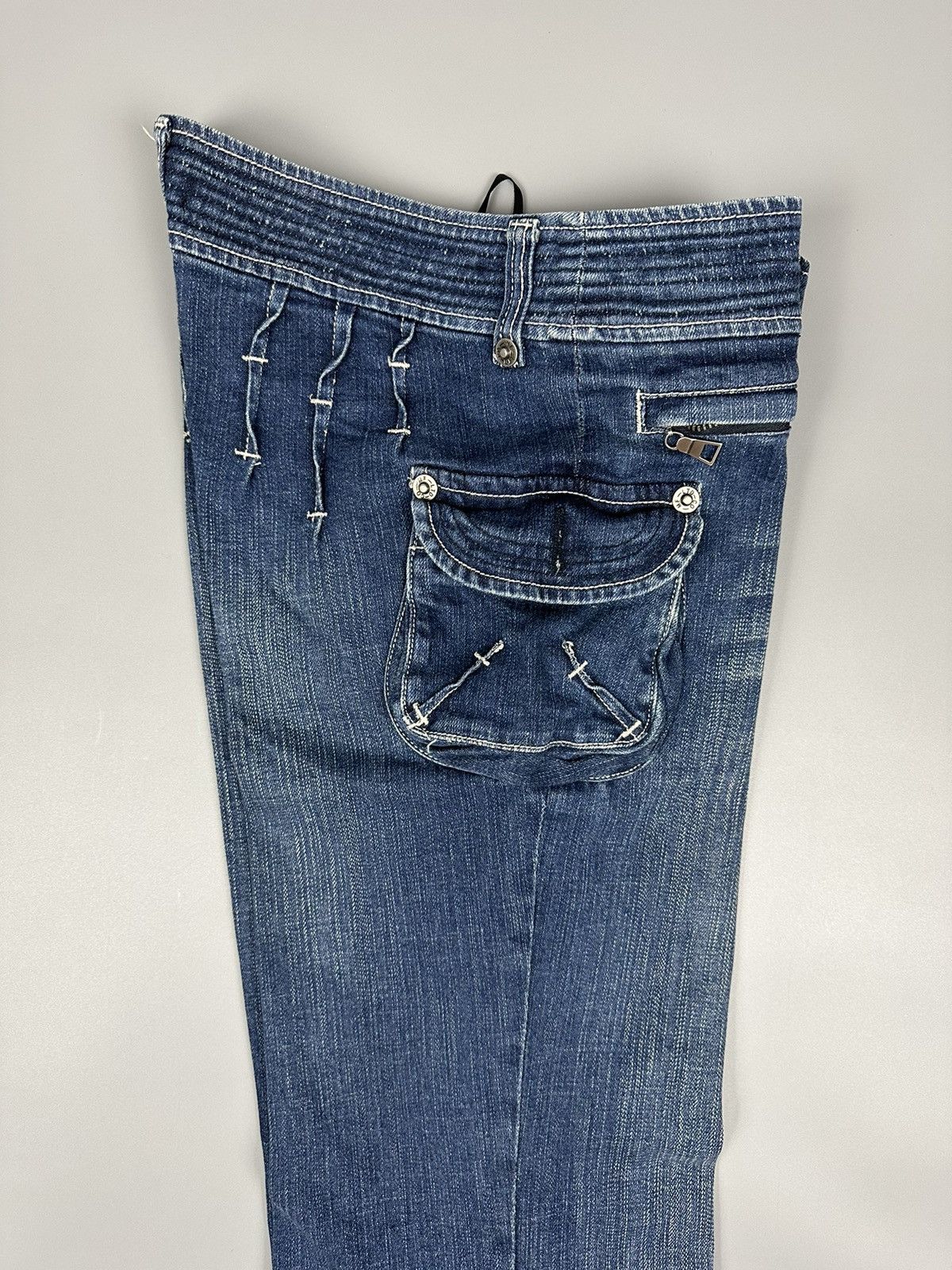 If Six Was Nine × Le Grande Bleu (L.G.B.) 🔥Flared🔥Viva Presto Multi Pocket Denim Size US 32 / EU 48 - 7 Thumbnail