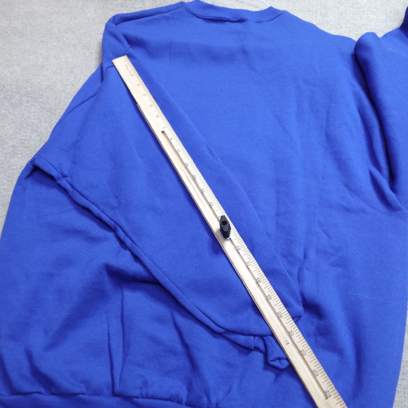 Jerzees VINTAGE Jerzees Sweatshirt Crew Neck Blue L USA Pullover Men Blank Made in USA NEW Old Stock Size US L / EU 52-54 / 3 - 7 Thumbnail