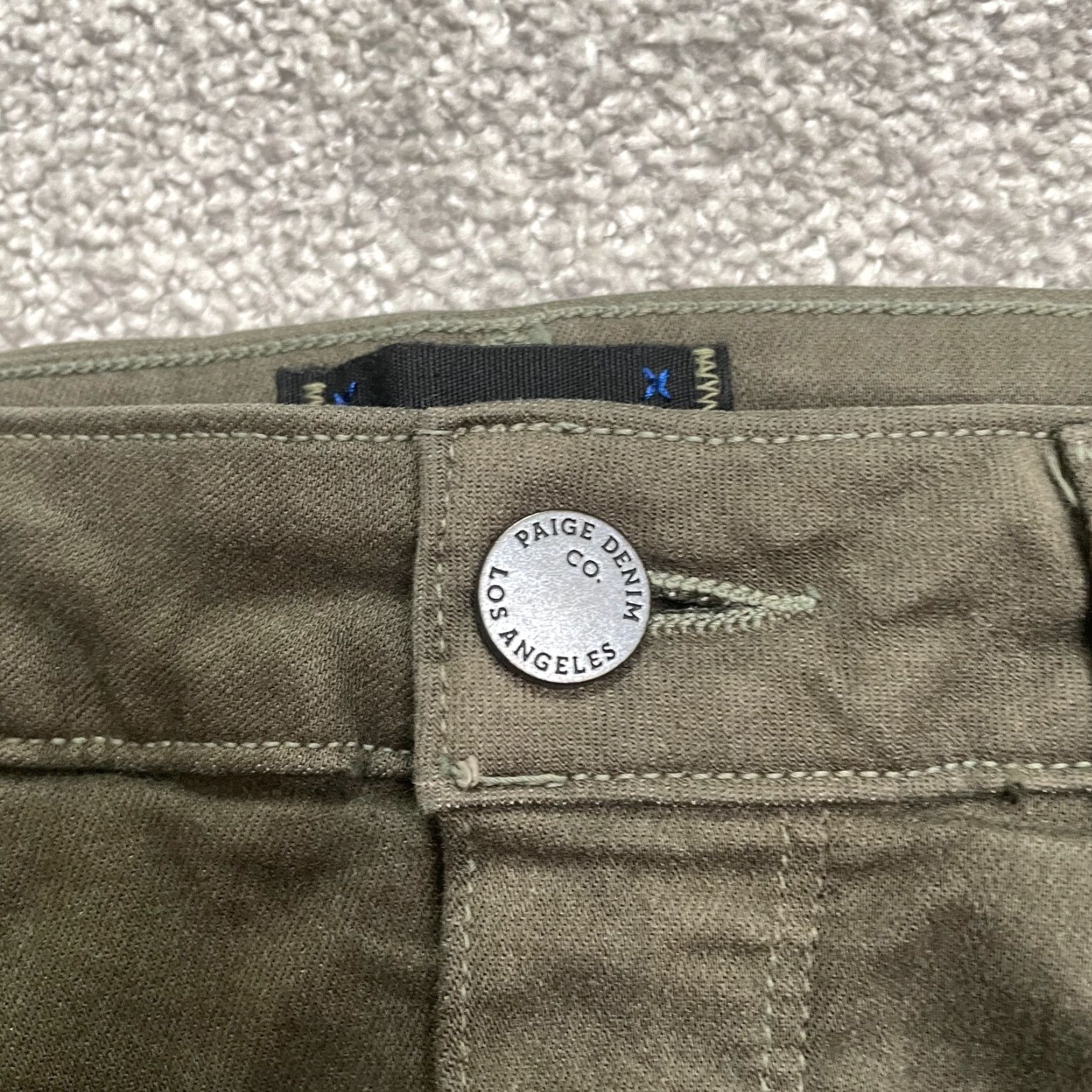 Paige Paige Verdugo Jeans Women 28 Olive Green Mid Rise Stretch Ankle 29x28 Size 28" / US 6 / IT 42 - 3 Thumbnail