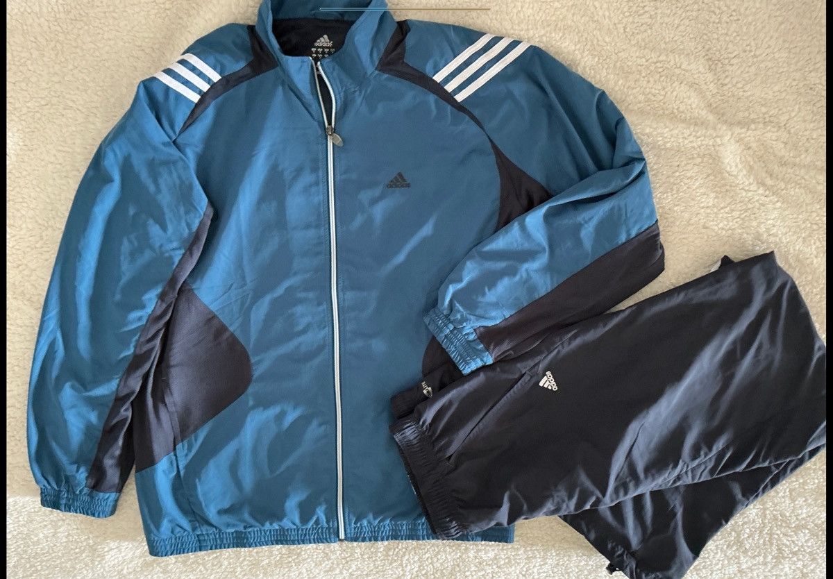 Adidas Tracksuit (2007) – Men’s XL– Microfiber – Vintage Y2K