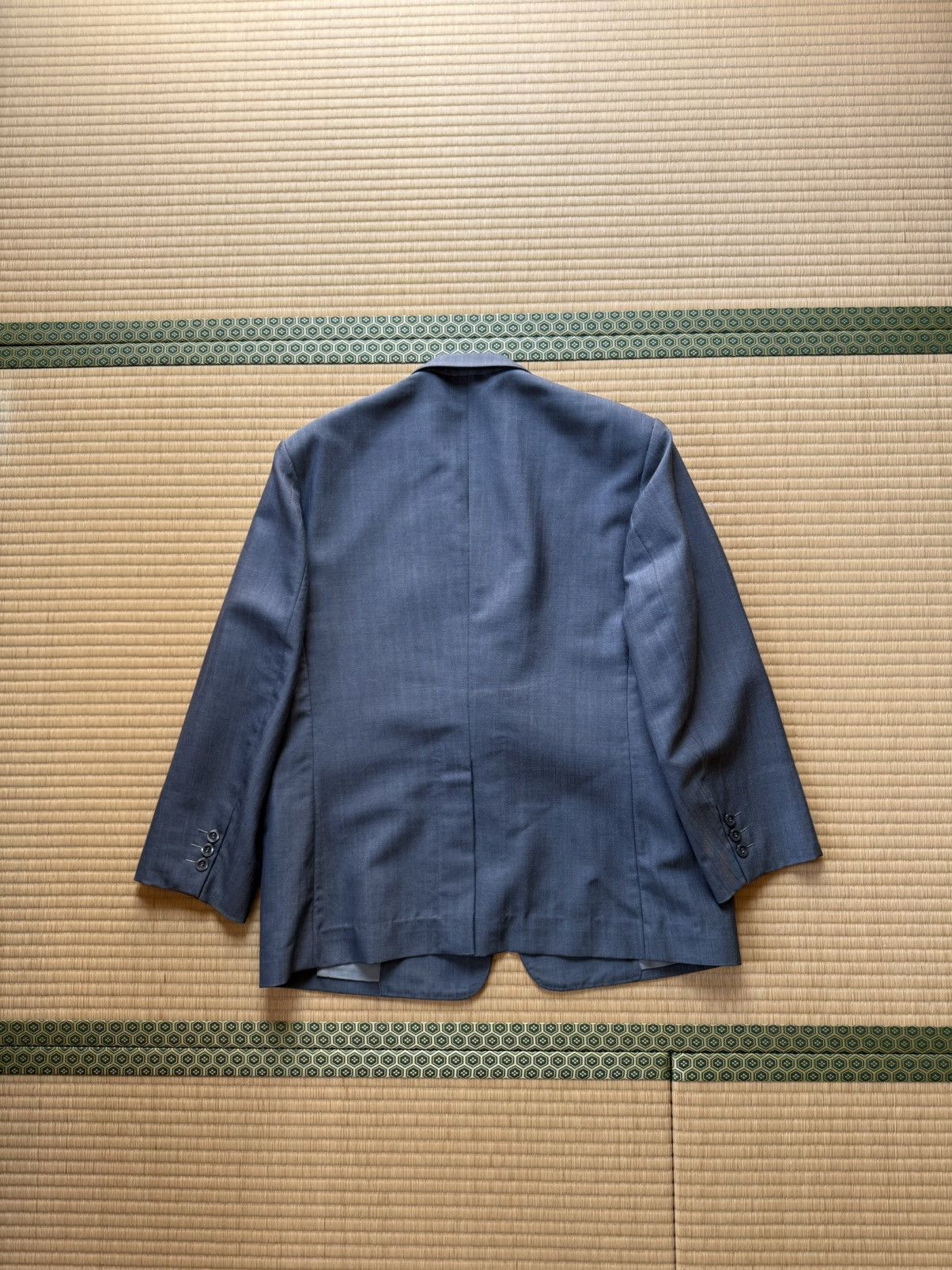 Other Summer Vintage All Wool MIYUKI KEORI Pinstripe Suit Japan Size 42R - 12 Thumbnail