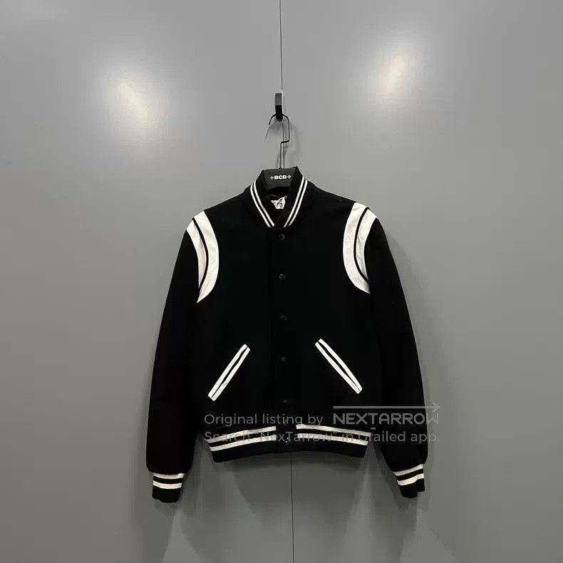 Saint Laurent Paris Saint Laurent Paris Black and White Baseball Jacket i Size US S / EU 44-46 / 1 - 1 Thumbnail