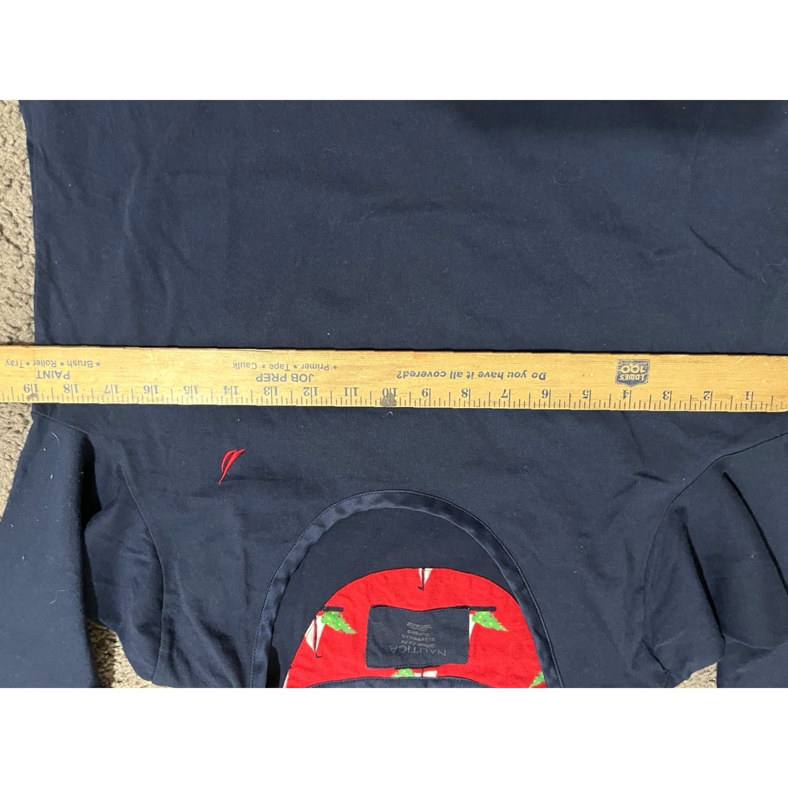 Nautica Nautica Shirt Womens XL Long Sleeve Navy Blue Crew Neck Sleepwear Shirt Casual Everyday Breathable Cotton 100% Womens XL Navy Blue Nautical Classic Size XL / US 12-14 / IT 48-50 - 4 Thumbnail