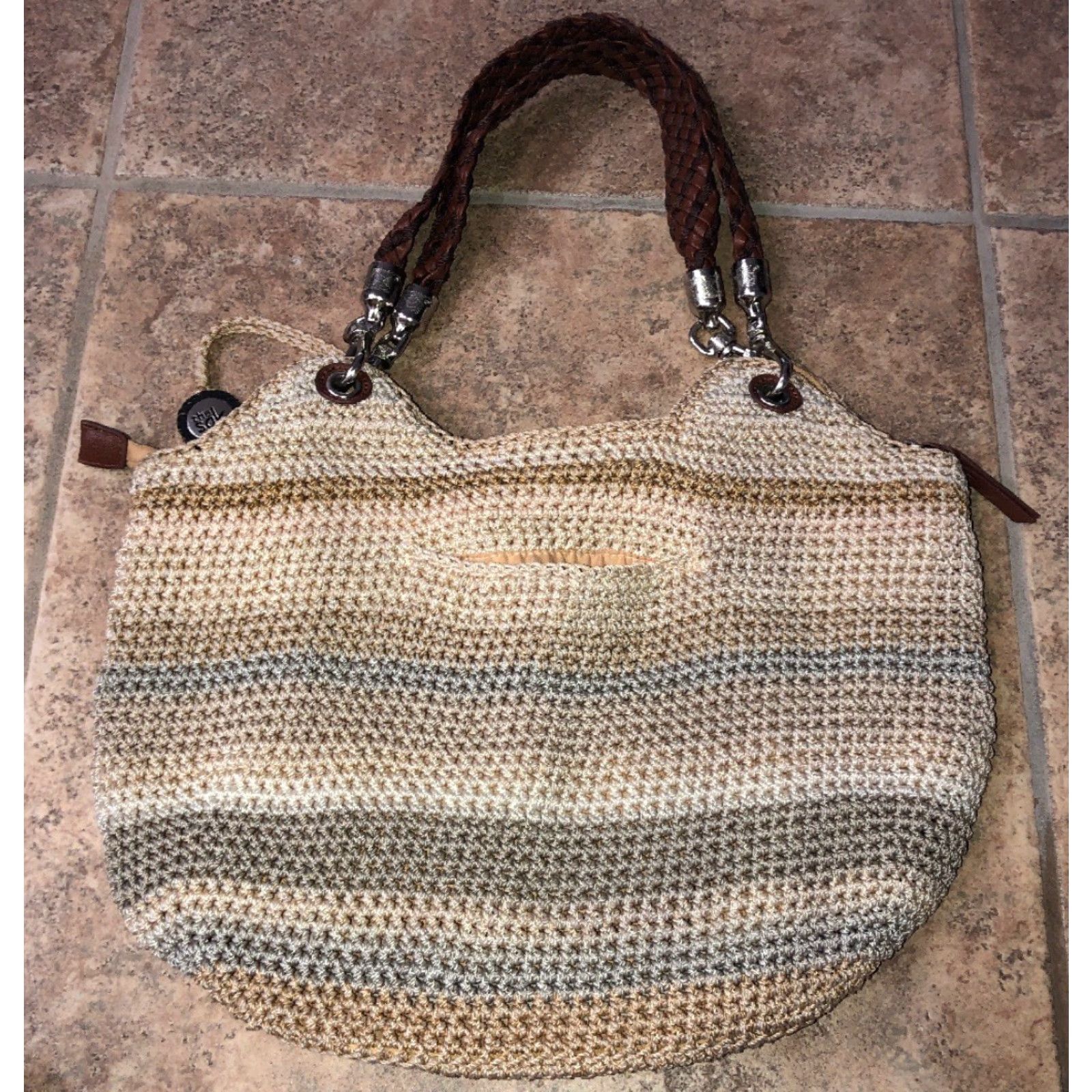 The Sak The Sak Beige KNIT Handbag Purse Size ONE SIZE - 6 Thumbnail