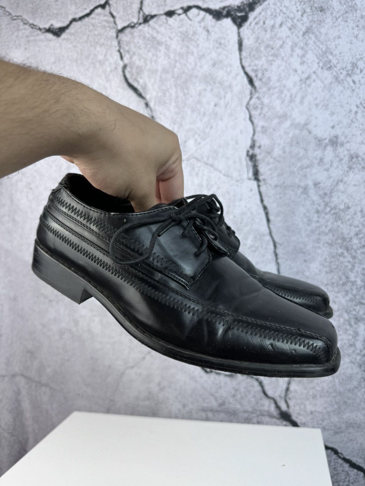 Stacy Adams Black High Quality Leather Loafers Vintage Y2k Italy Hype Size US 7 / EU 40 - 1 Thumbnail