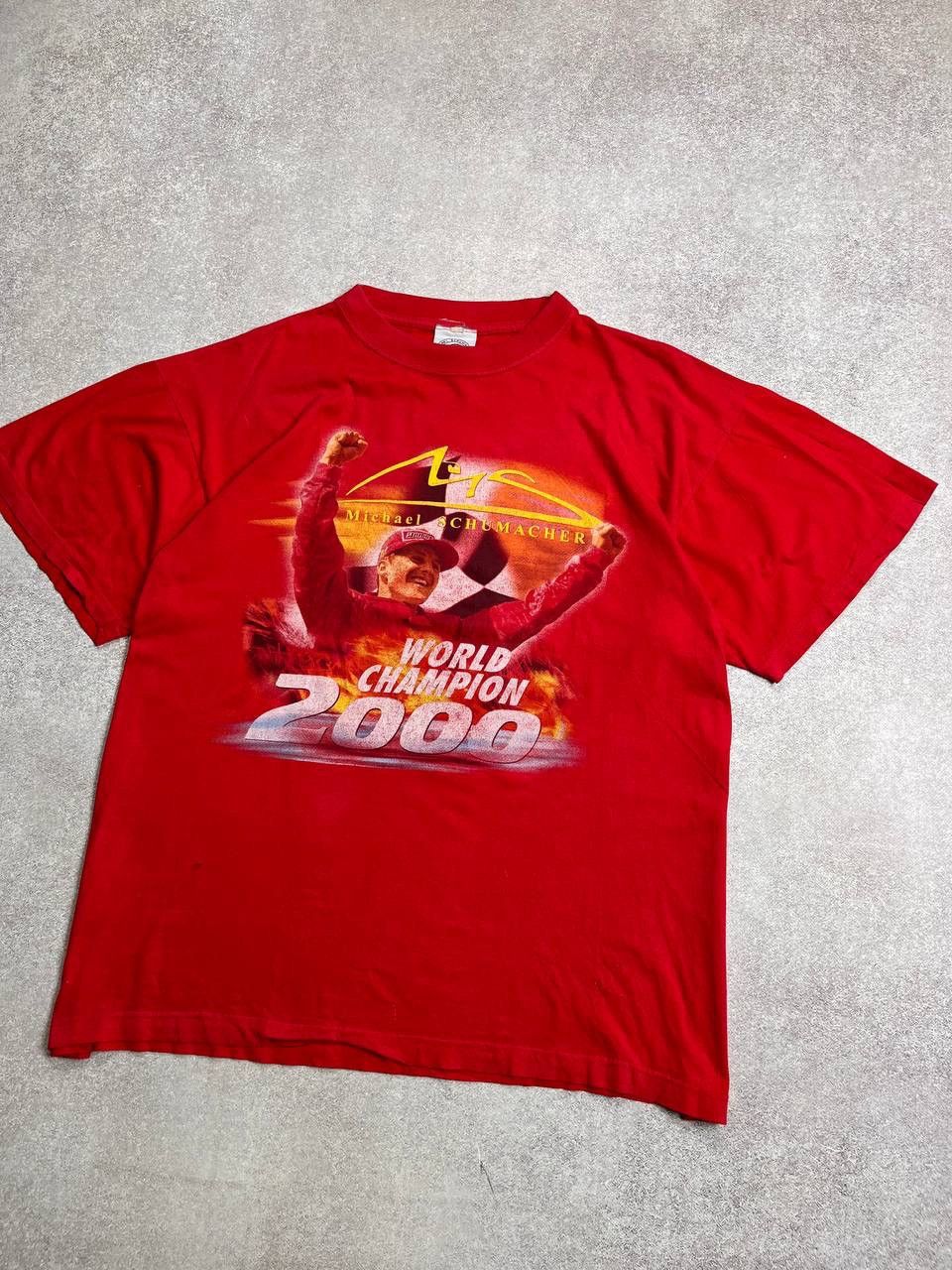 Vintage Vintage F-1 Michael Schumacher Boxy Racing T-shirt L Size US L / EU 52-54 / 3 - 3 Thumbnail