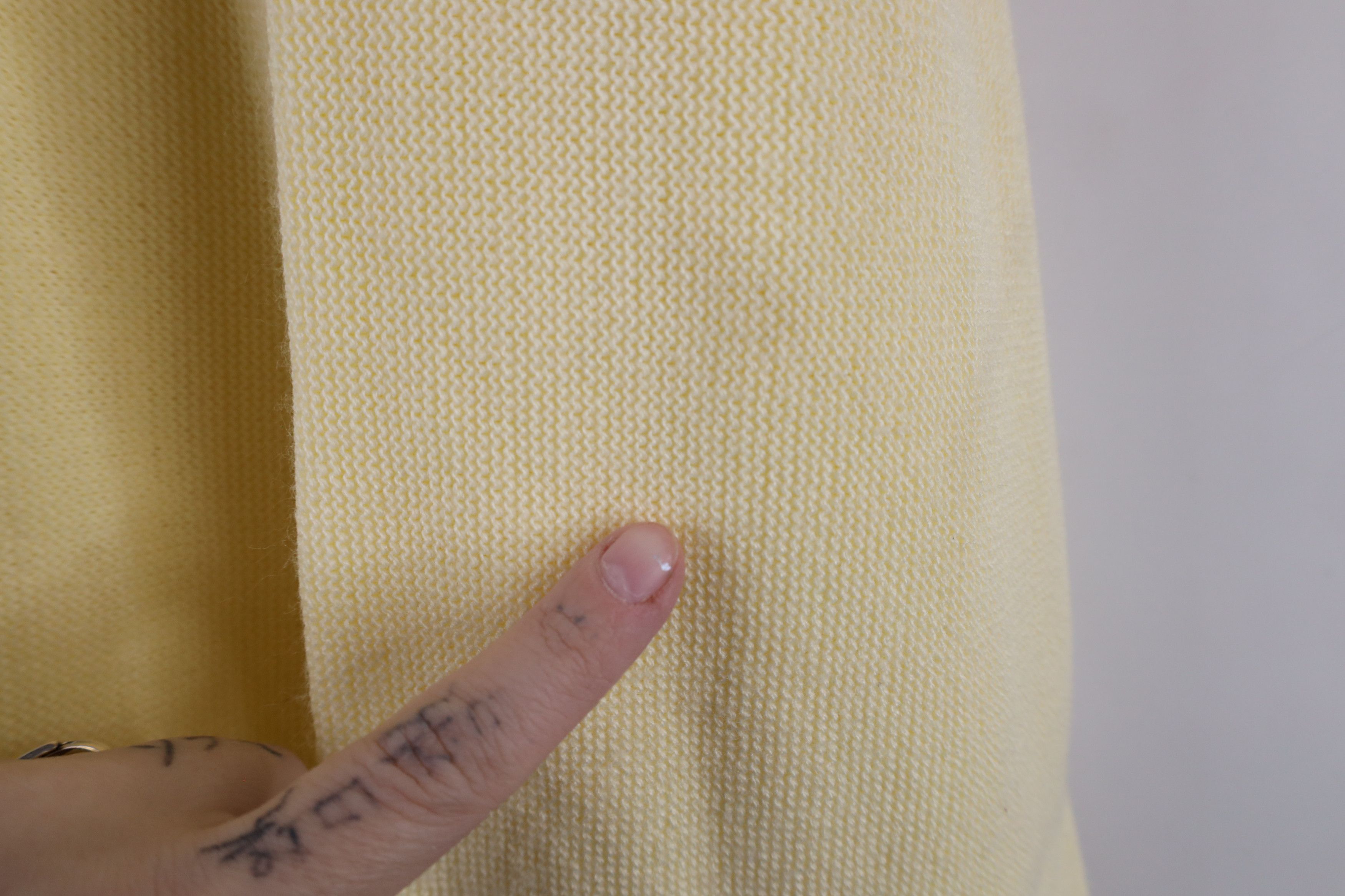 Vintage Vintage 70s Streetwear Knit Cardigan Sweater Pale Yellow USA Size US L / EU 52-54 / 3 - 4 Thumbnail