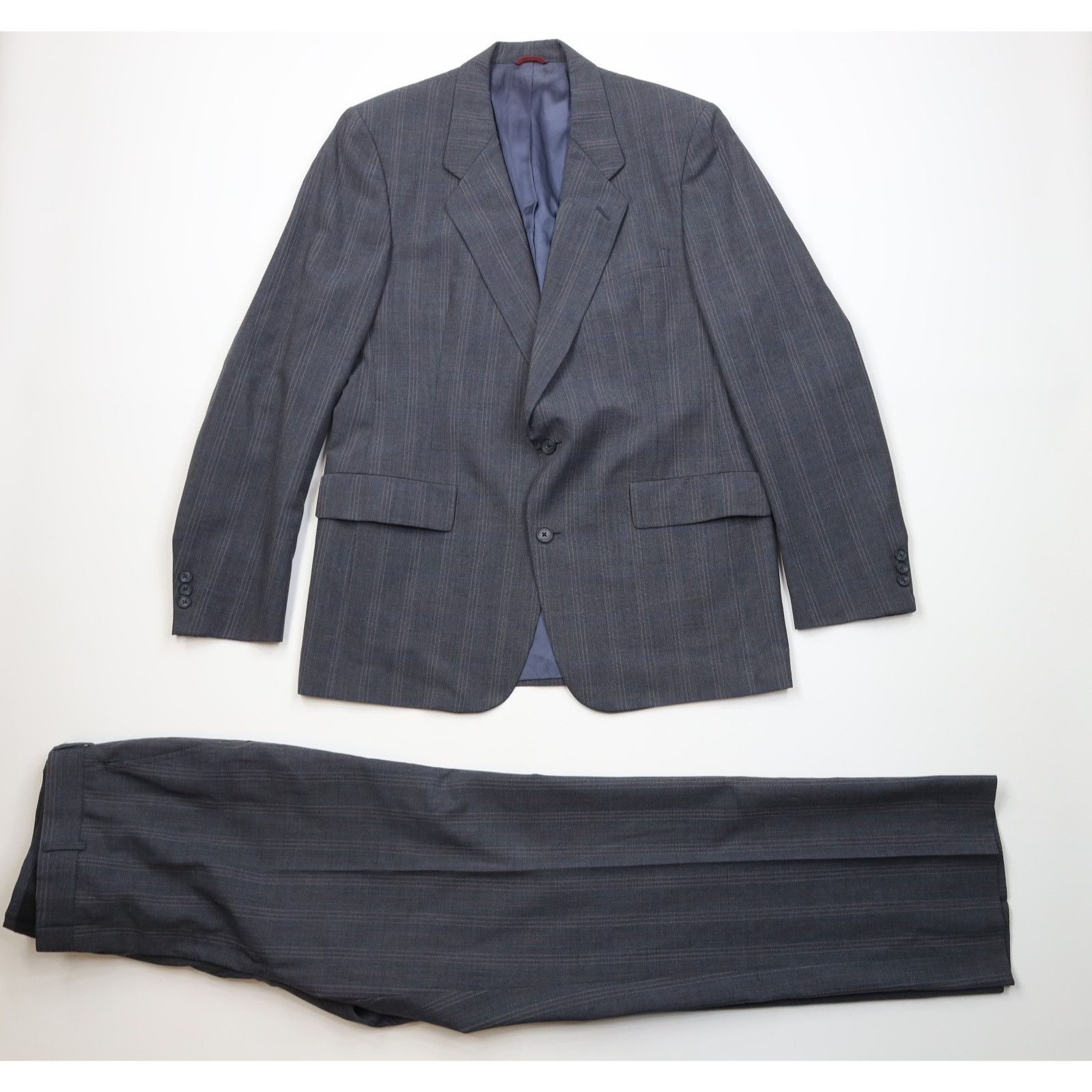 Vintage Vintage 70s Streetwear 2 Piece Wool Suit Bell Bottoms Size 44R - 1 Thumbnail